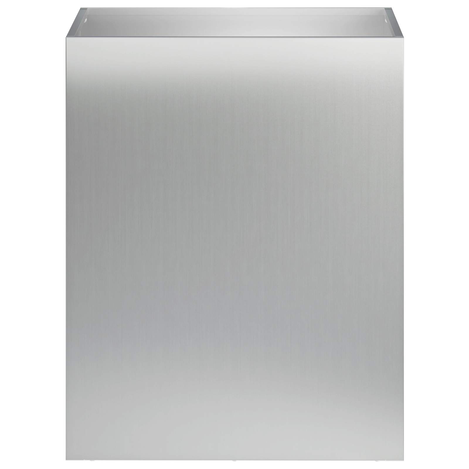 Vaso da giardino 2 pz Argento 40 x 30 x 50 cm Acciaio zincato