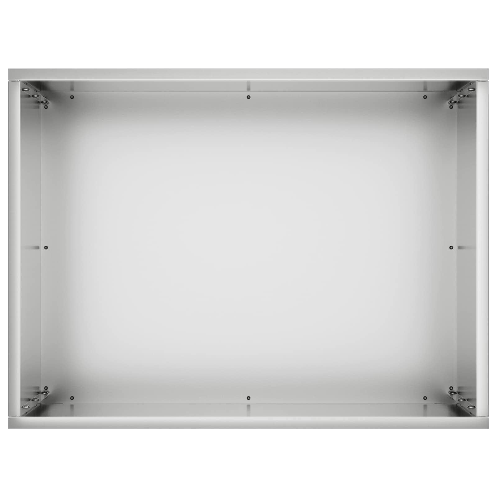 Vaso da giardino 2 pz Argento 40 x 30 x 50 cm Acciaio zincato