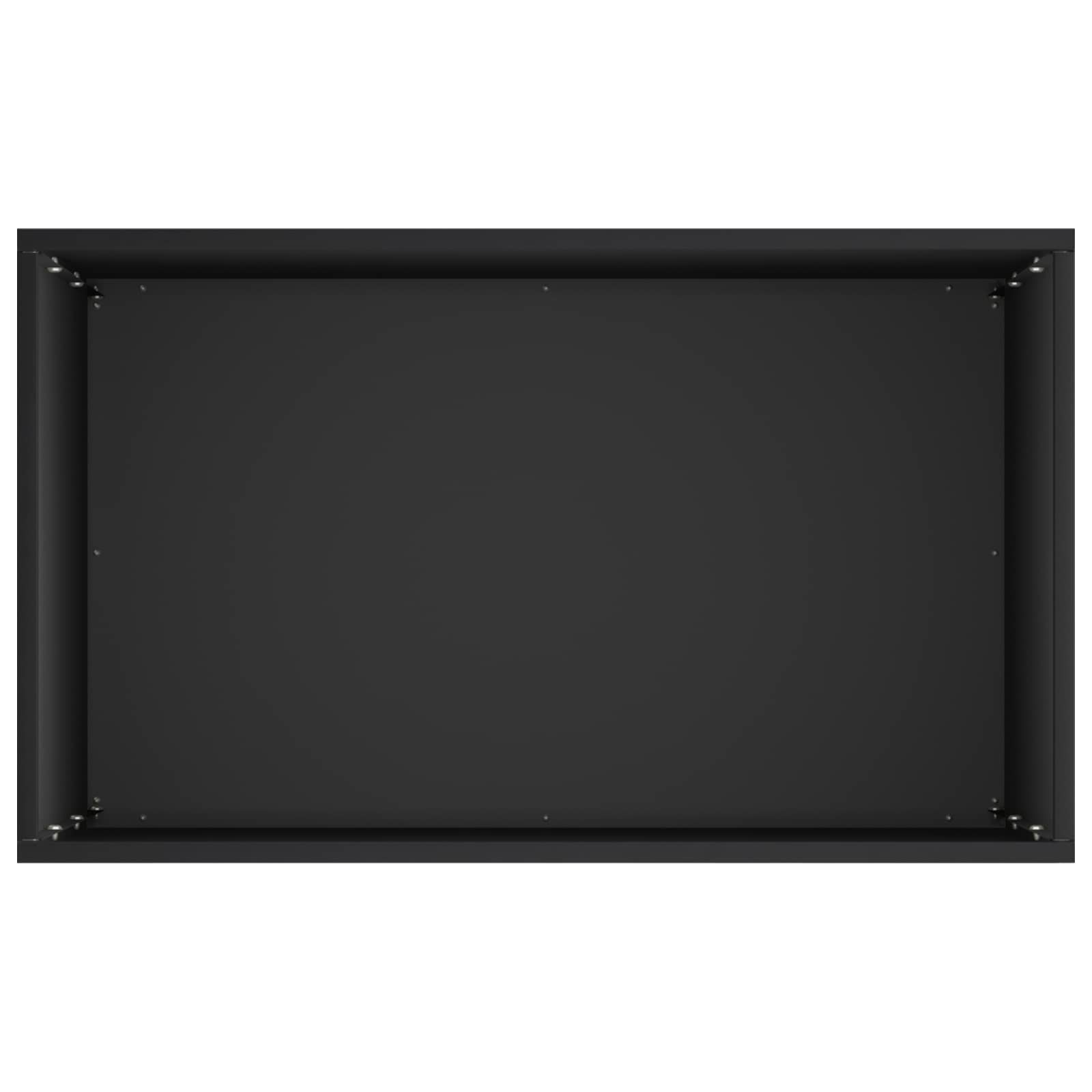 Vaso da giardino 2 pz Nero 40 x 30 x 75 cm