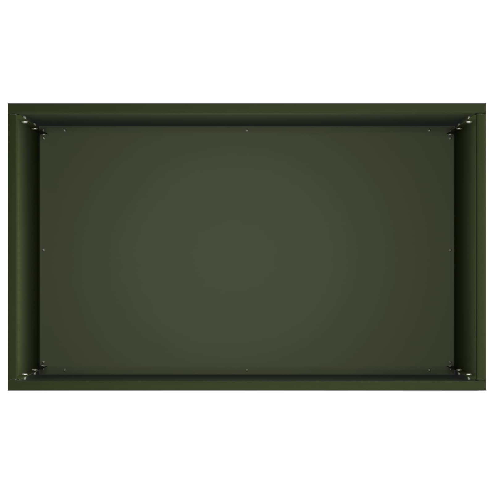 Vaso da giardino 2 pz Verde Oliva 40 x 30 x 75 cm