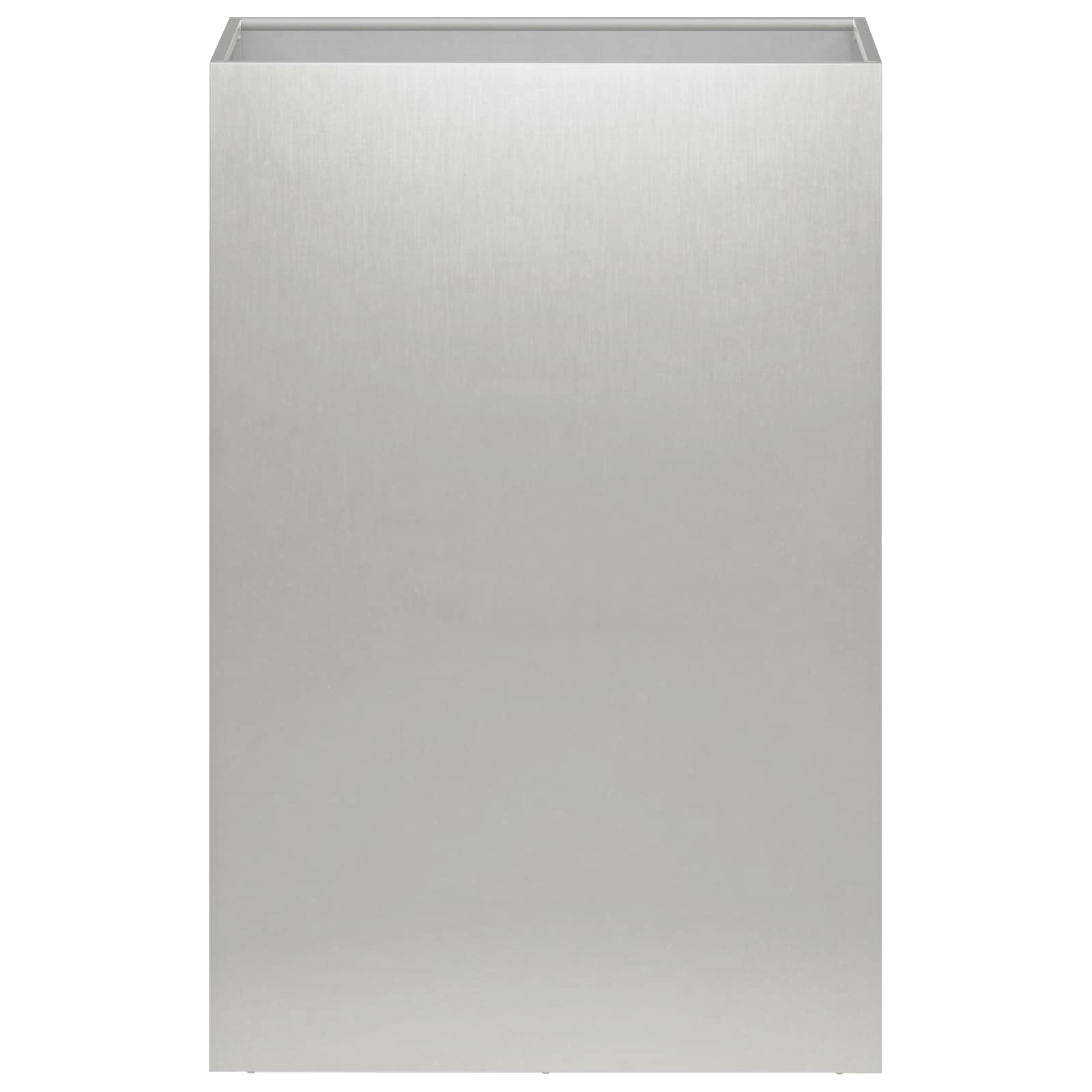 Vaso da giardino Argento 40 x 30 x 75 cm Acciaio Inox