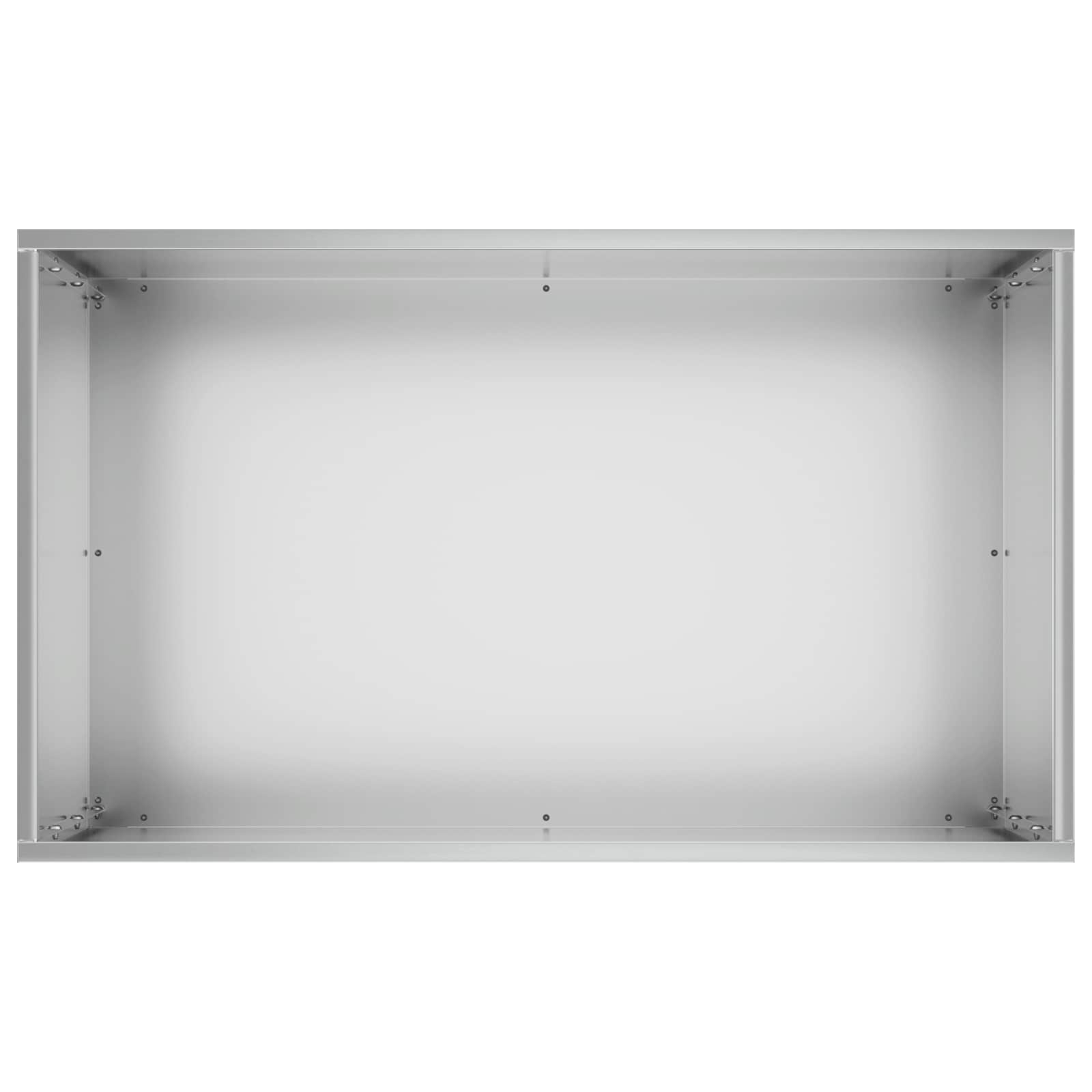 Vaso da giardino Argento 40 x 30 x 75 cm Acciaio zincato