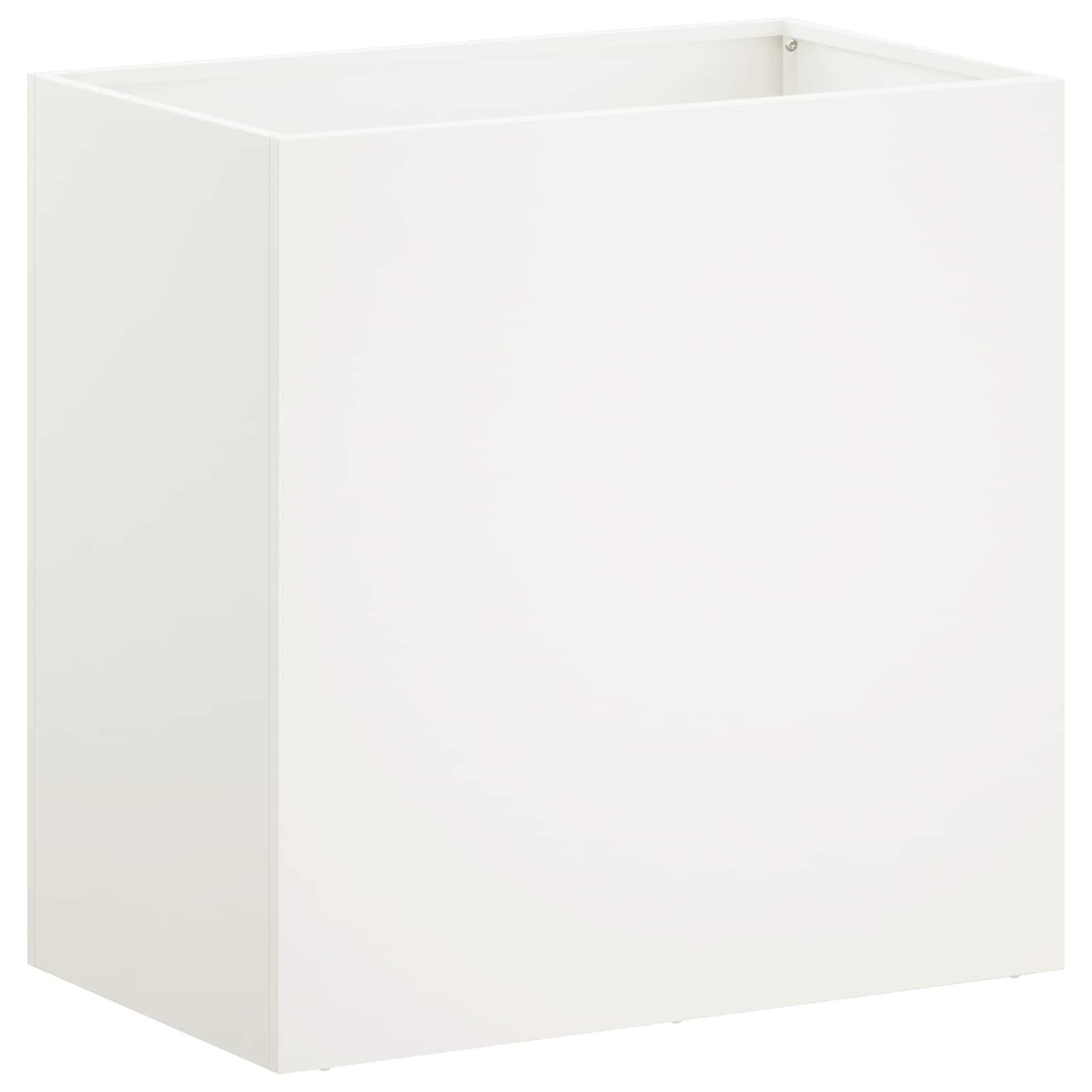Vaso da giardino 2 pz Bianco 50 x 30 x 40 cm