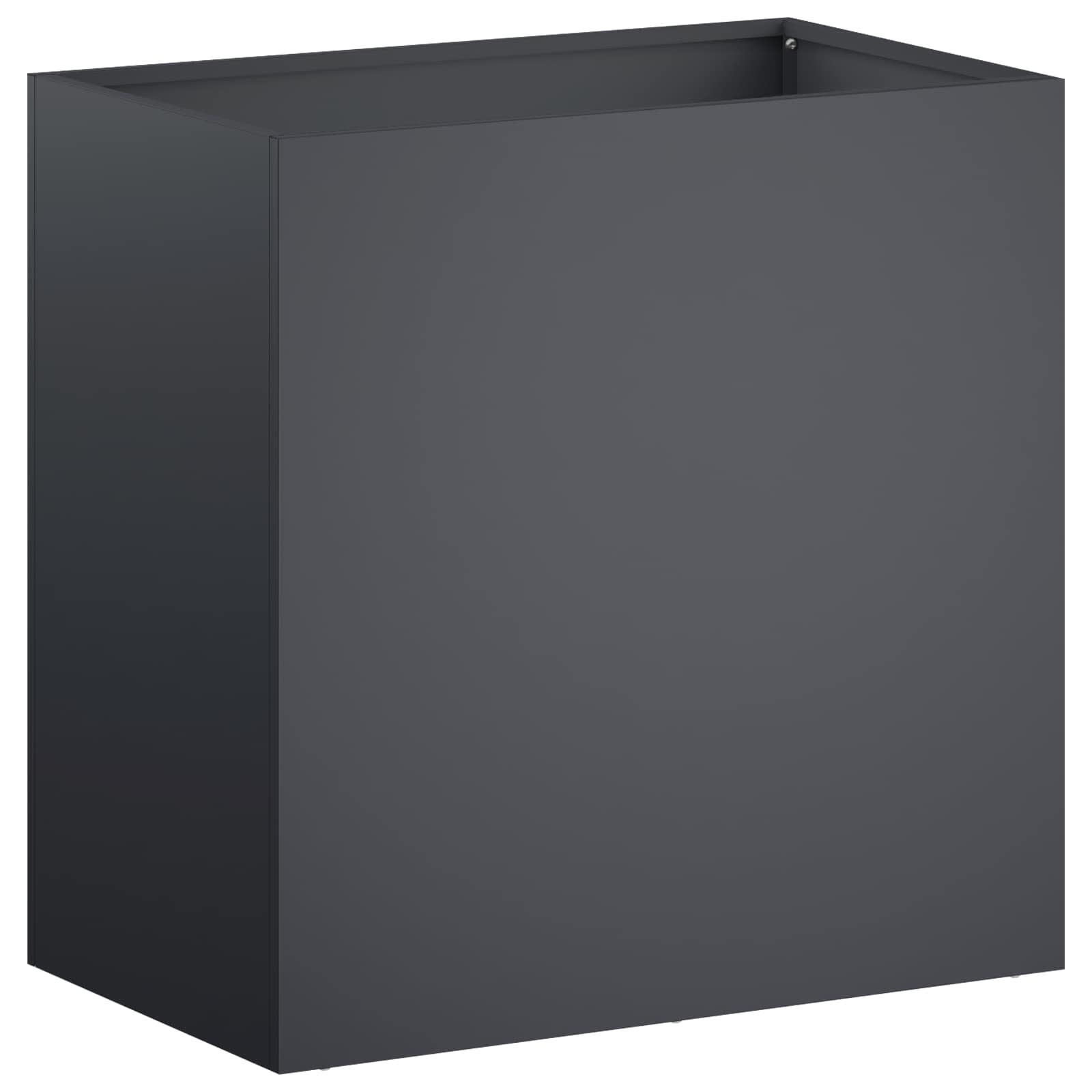 Vaso da giardino 2 pz Antracite 50 x 30 x 40 cm