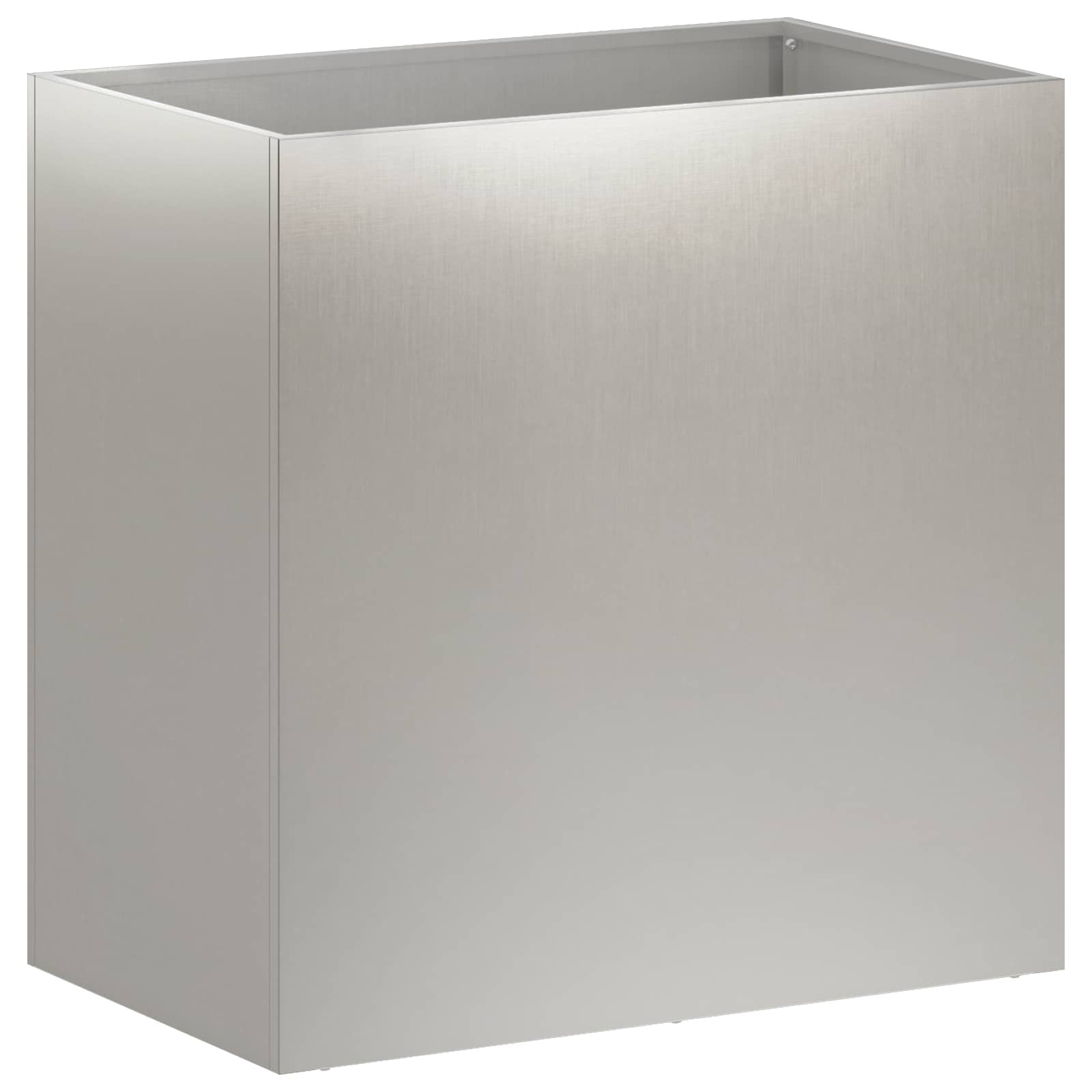 Vaso da giardino Argento 50 x 30 x 50 cm Acciaio Inox