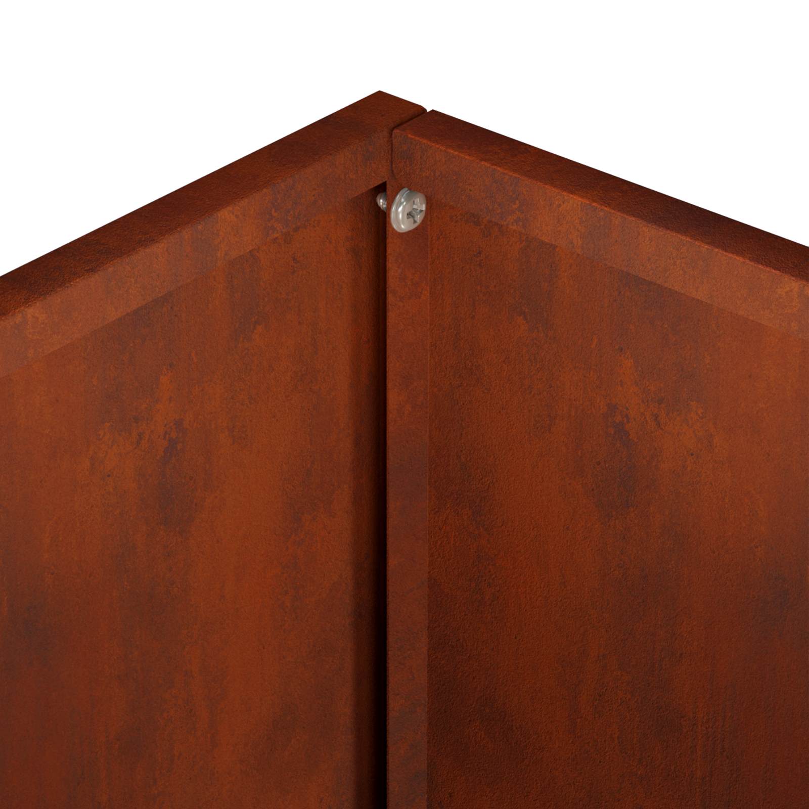 Vaso da giardino 2 pz Ruggine 50 x 30 x 50 cm Acciaio Corten