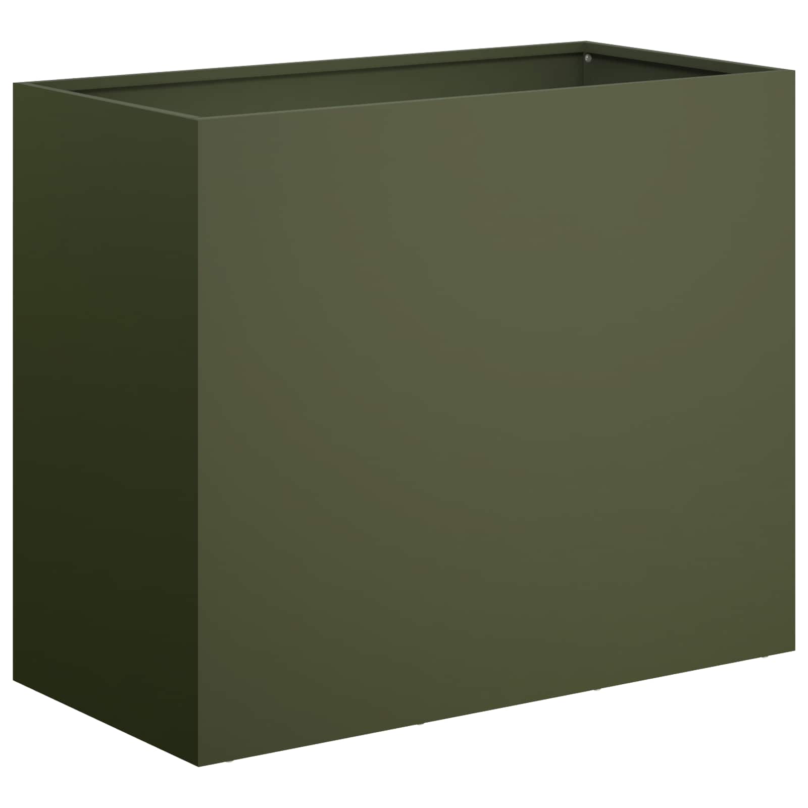 Vaso da giardino 2 pz Verde Oliva 60 x 30 x 40 cm
