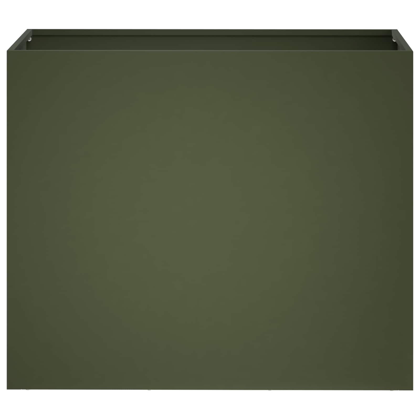 Vaso da giardino 2 pz Verde Oliva 60 x 30 x 40 cm