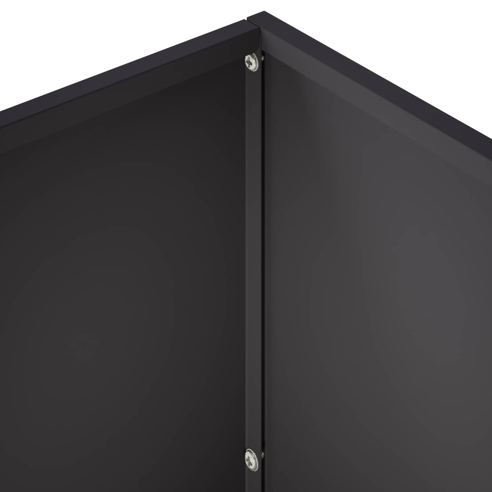 Vaso da giardino 2 pz Nero 60 x 30 x 50 cm