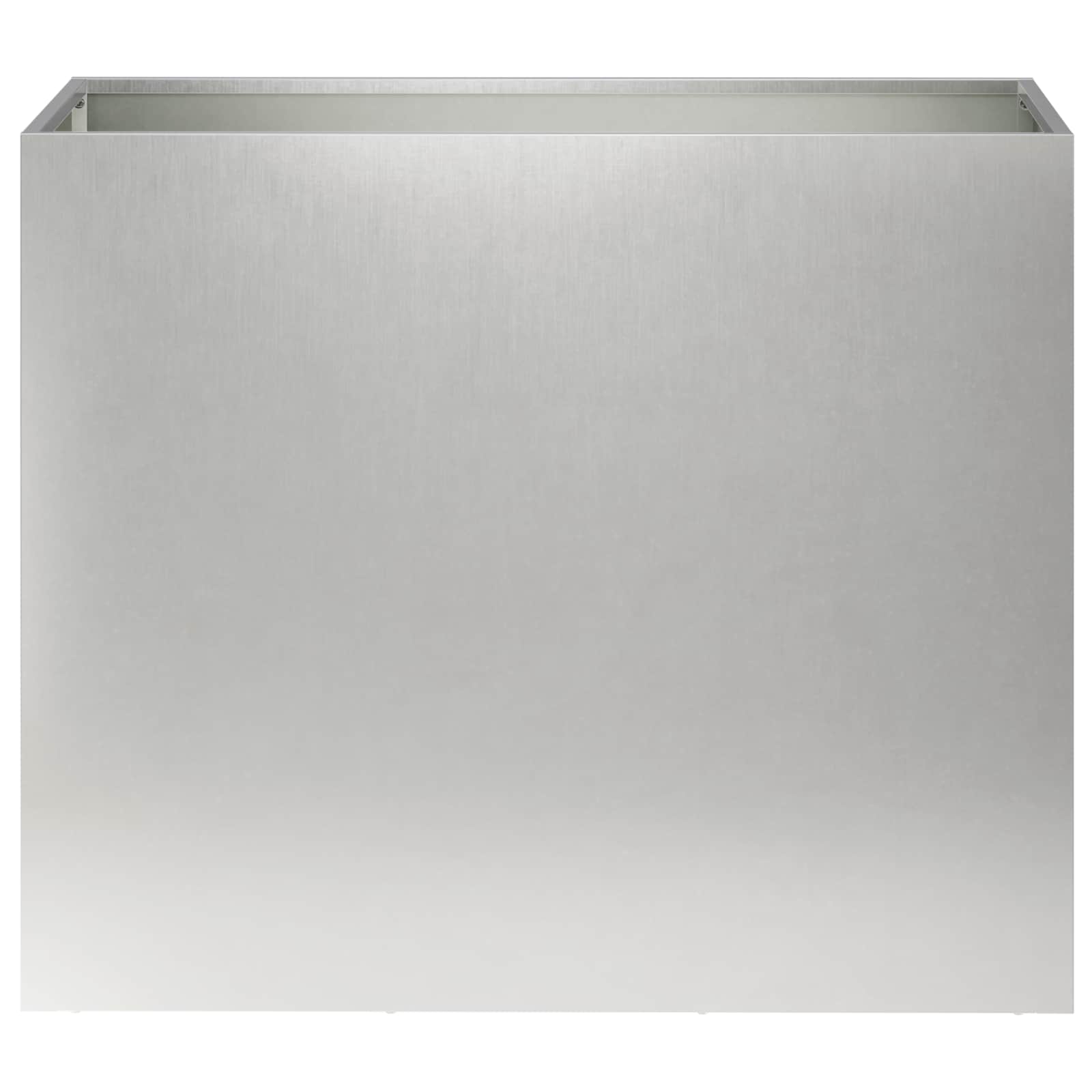 Vaso da giardino Argento 60 x 30 x 50 cm Acciaio Inox