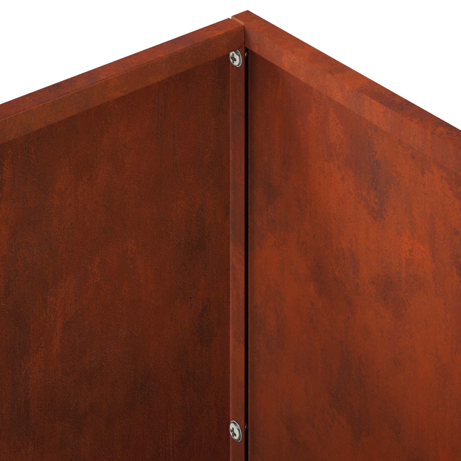 Vaso da giardino 2 pz Ruggine 60 x 30 x 50 cm Acciaio Corten