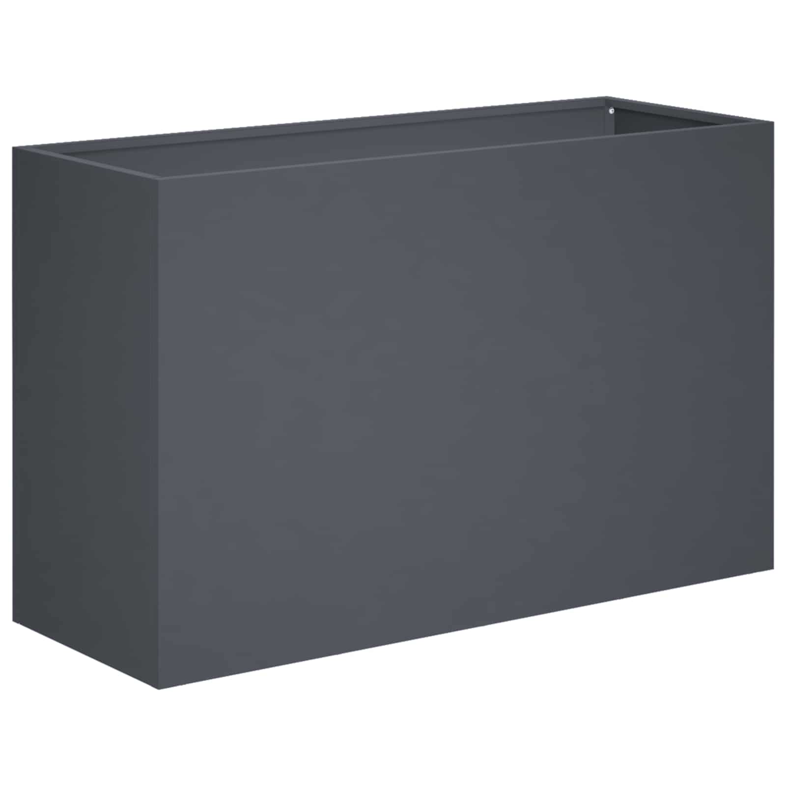 Vaso da giardino Antracite 80 x 30 x 40 cm