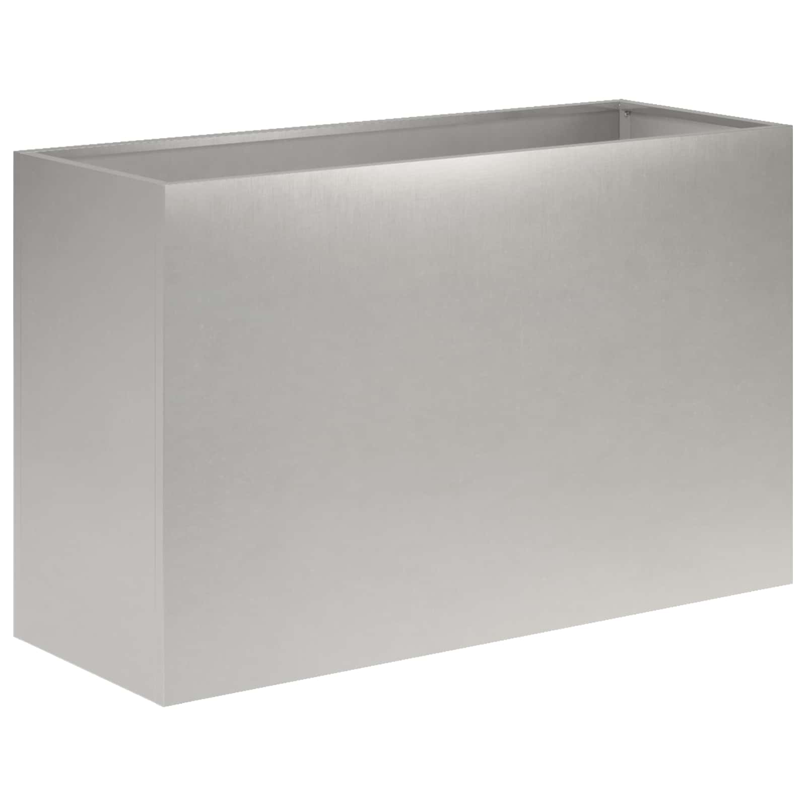 Vaso da giardino Argento 80 x 30 x 50 cm Acciaio Inox