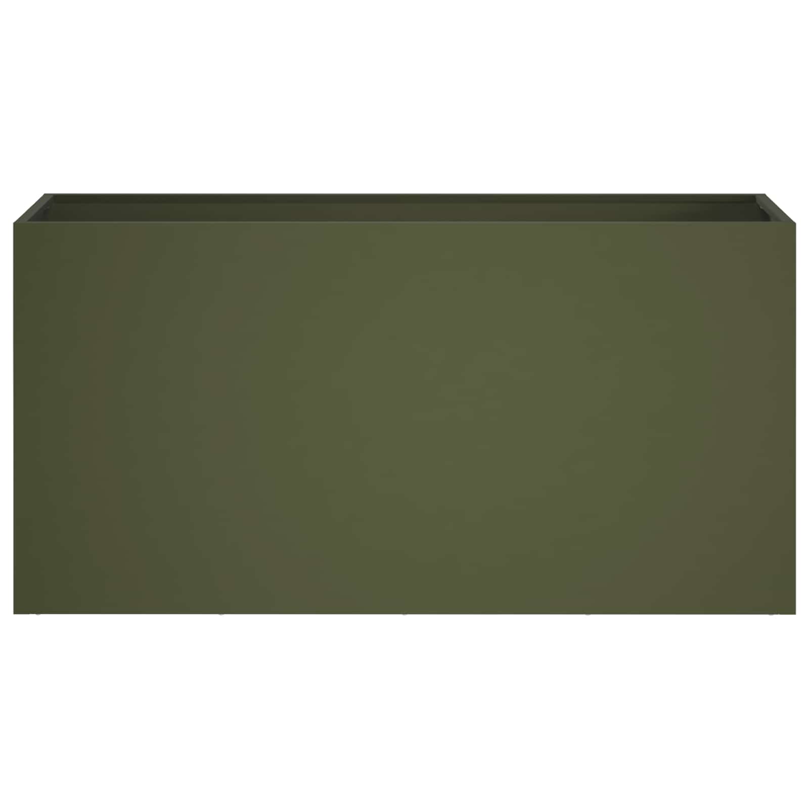 Vaso da giardino Verde Oliva 100 x 30 x 40 cm