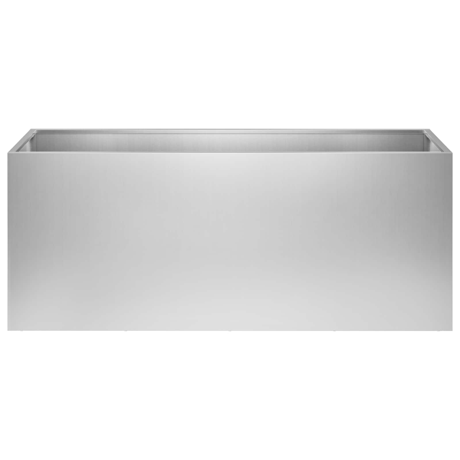 Vaso da giardino Argento 100 x 30 x 40 cm Acciaio zincato