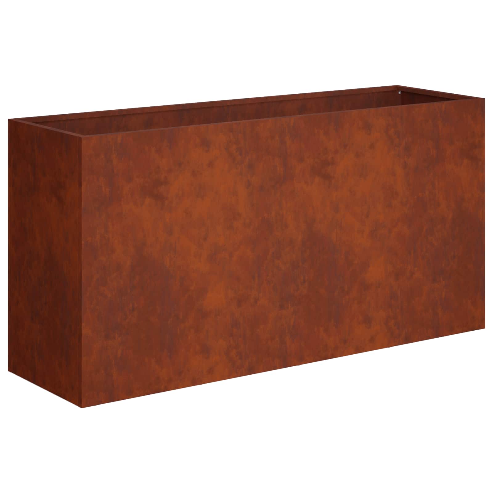 Vaso da giardino 2 pz Ruggine 100 x 30 x 40 cm Acciaio Corten