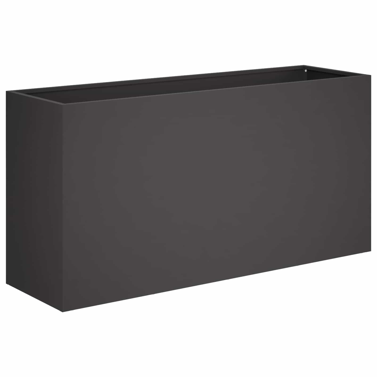 Vaso da giardino Nero 100 x 30 x 50 cm