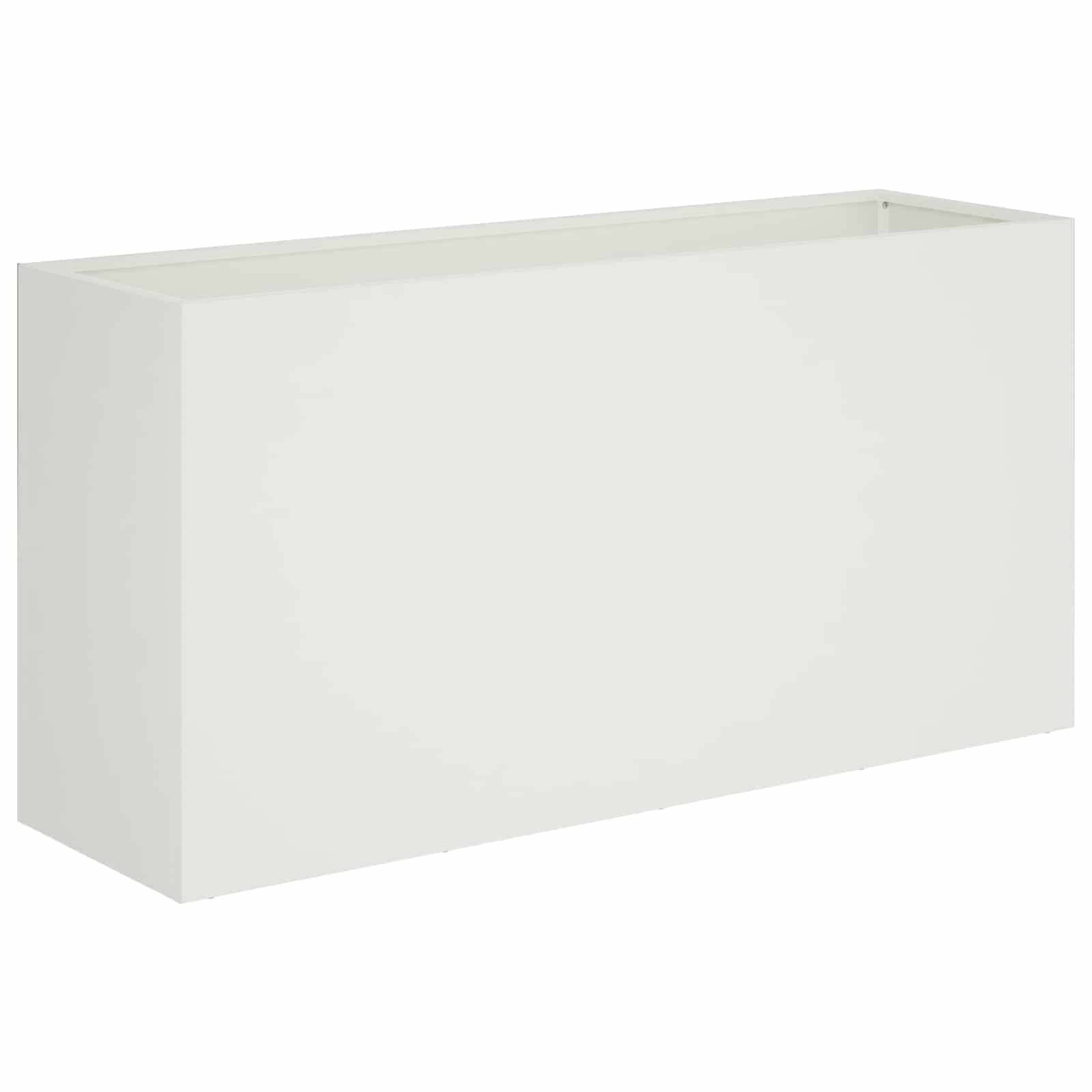 Vaso da giardino Bianco 100 x 30 x 50 cm