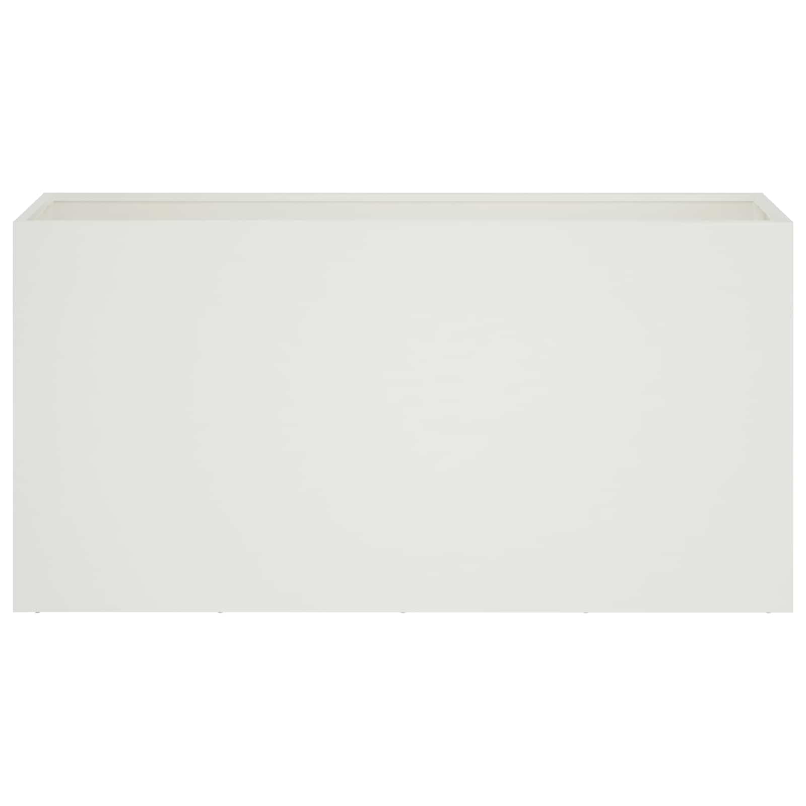 Vaso da giardino Bianco 100 x 30 x 50 cm