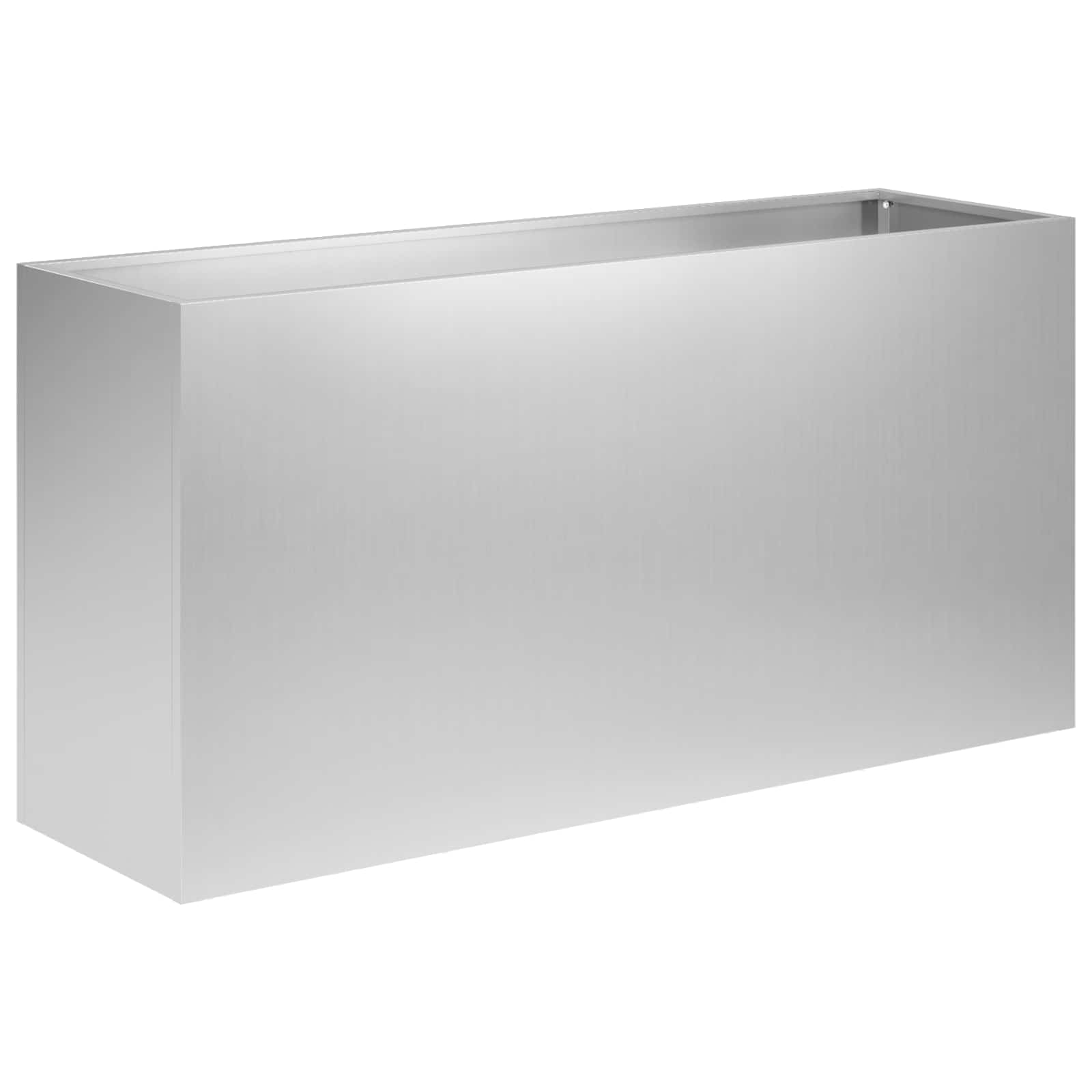 Vaso da giardino Argento 100 x 30 x 50 cm Acciaio zincato