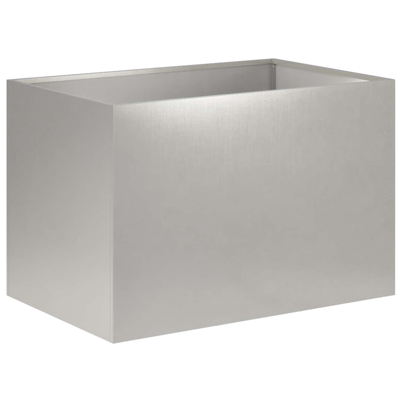 Vaso da giardino Argento 50 x 40 x 40 cm Acciaio Inox