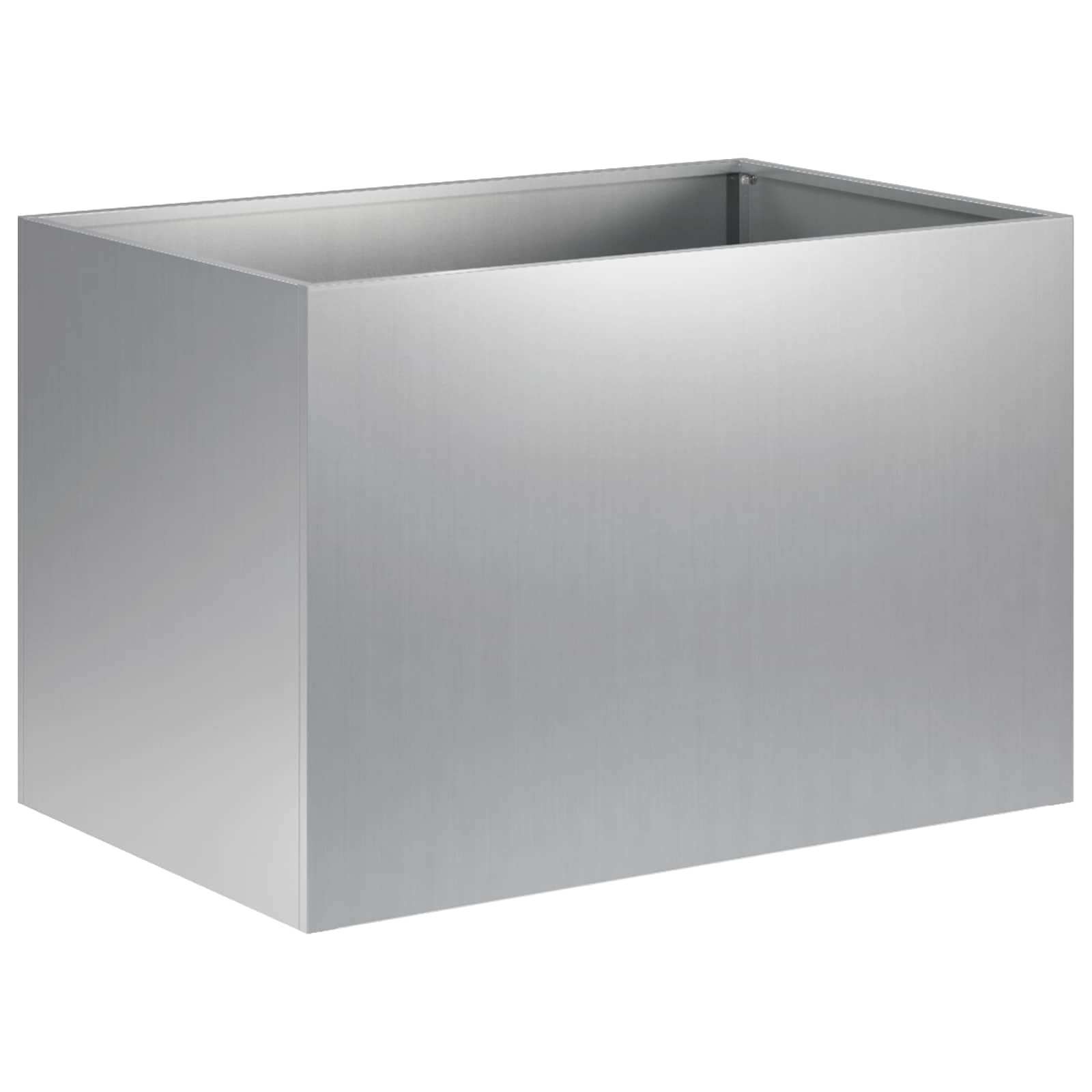 Vaso da giardino Argento 50 x 40 x 40 cm Acciaio zincato