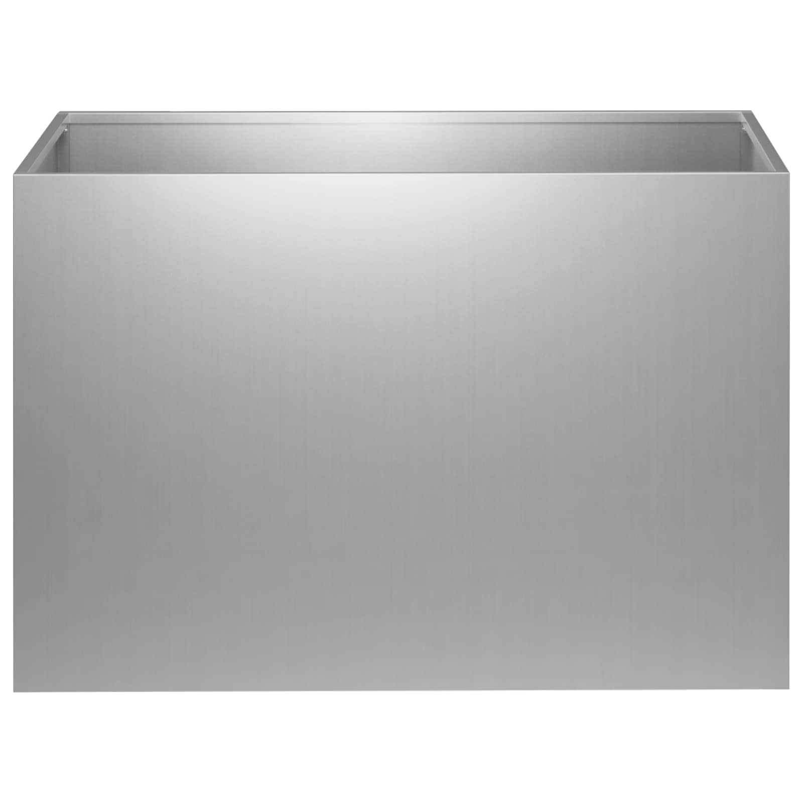 Vaso da giardino Argento 50 x 40 x 40 cm Acciaio zincato