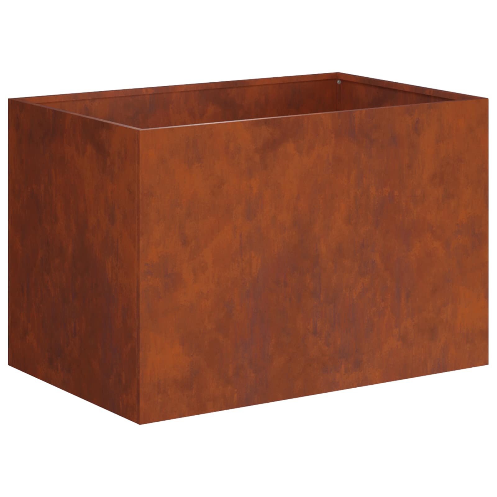 Vaso da giardino 2 pz Ruggine 50 x 40 x 40 cm Acciaio Corten