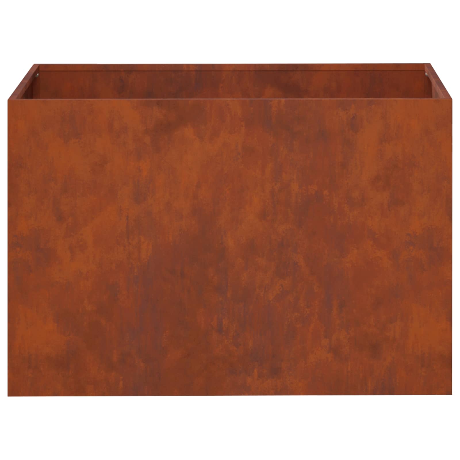 Vaso da giardino 2 pz Ruggine 50 x 40 x 40 cm Acciaio Corten