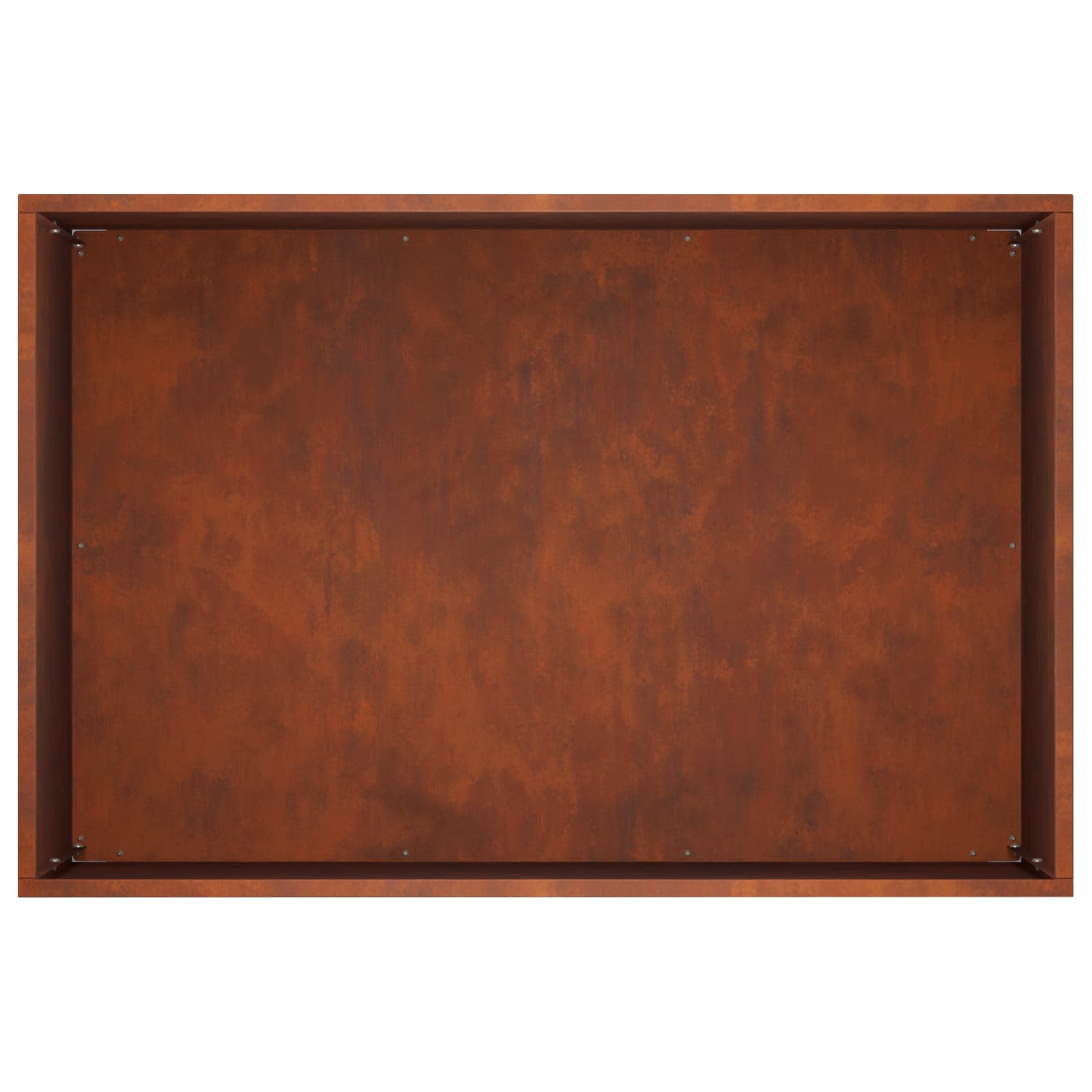 Vaso da giardino 2 pz Ruggine 50 x 40 x 40 cm Acciaio Corten