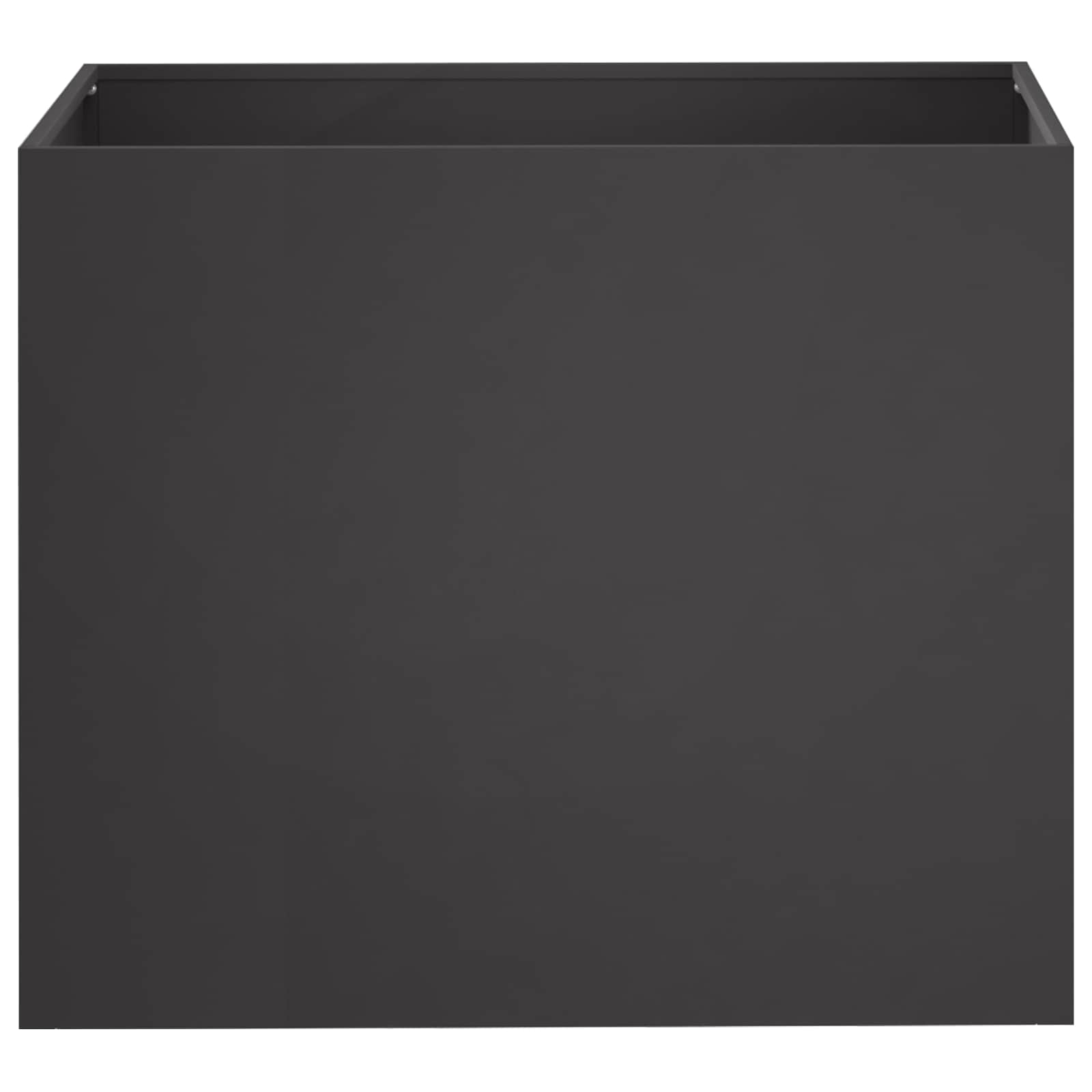 Vaso da giardino 2 pz Nero 50 x 40 x 50 cm