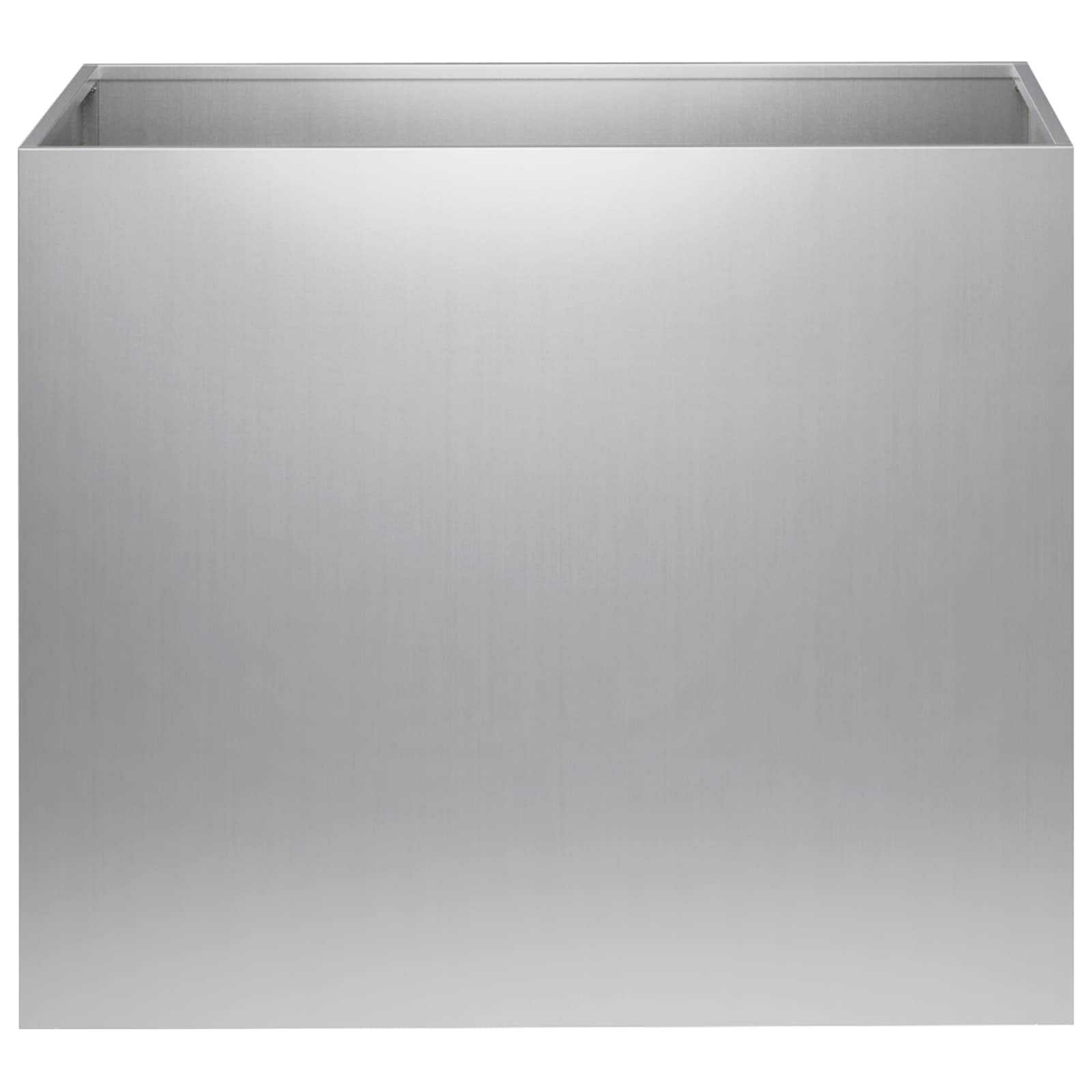 Vaso da giardino Argento 50 x 40 x 50 cm Acciaio zincato