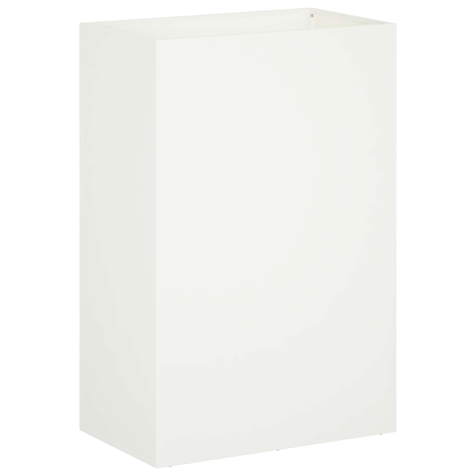 Vaso da giardino 2 pz Bianco 50 x 40 x 75 cm