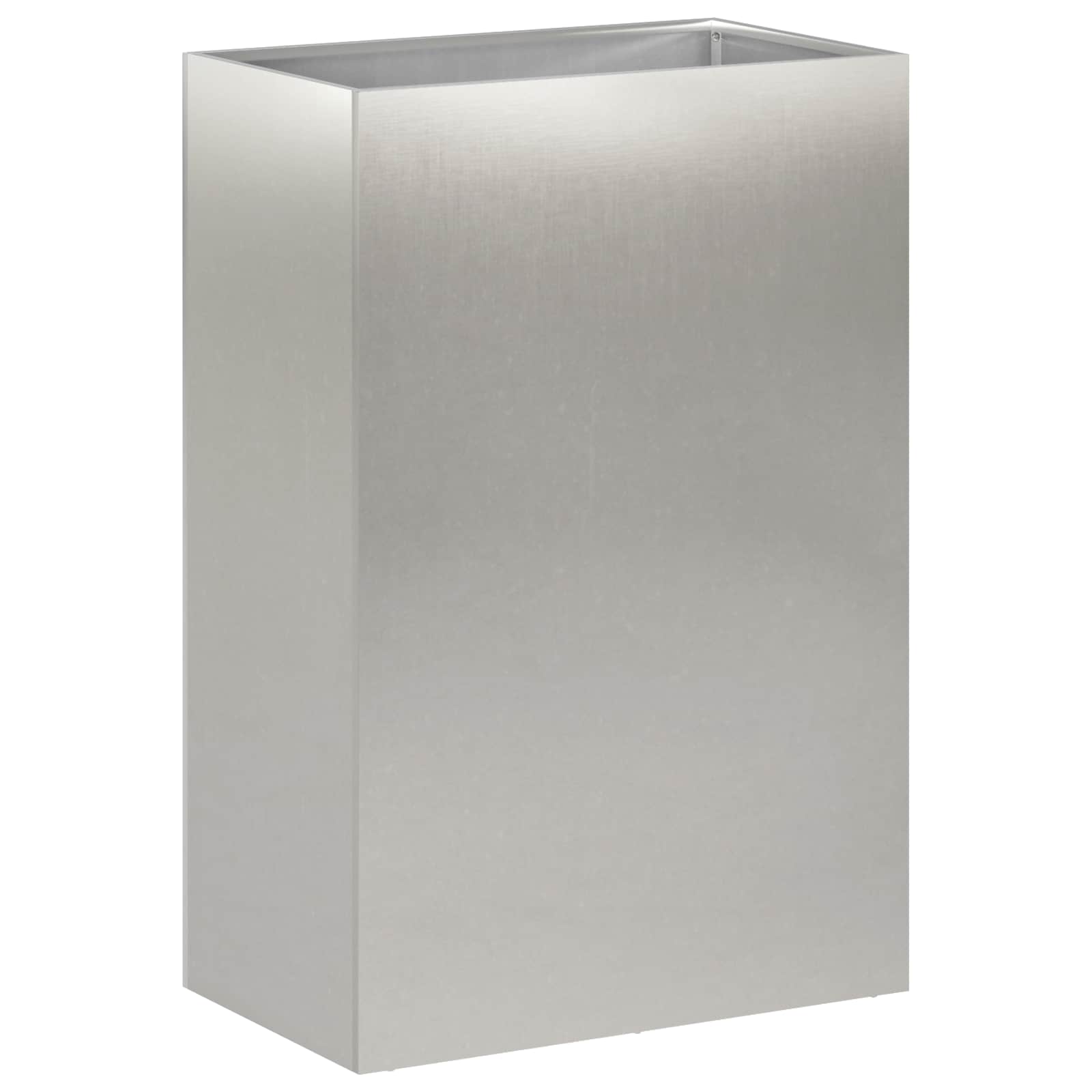 Vaso da giardino Argento 50 x 40 x 75 cm Acciaio Inox