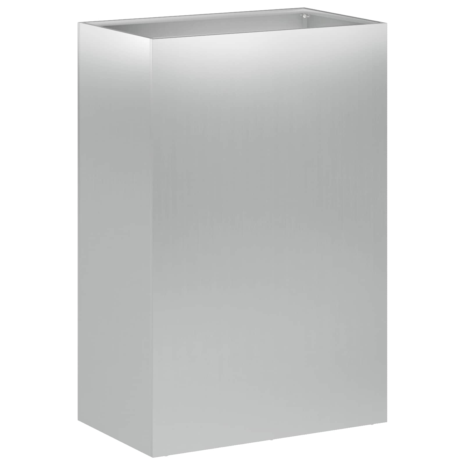 Vaso da giardino Argento 50 x 40 x 75 cm Acciaio zincato