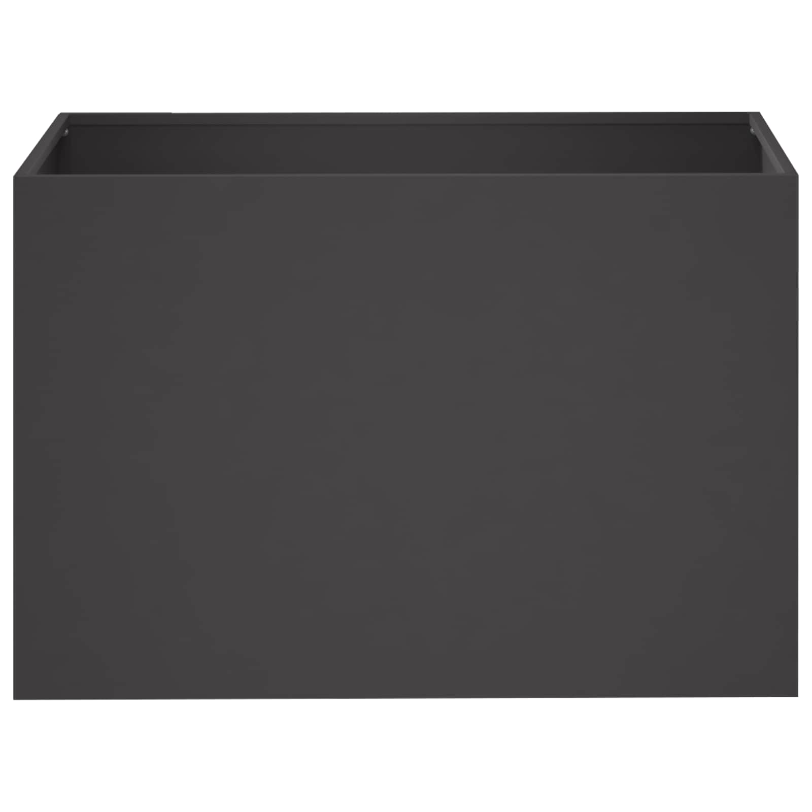 Vaso da giardino 2 pz Nero 60 x 40 x 40 cm