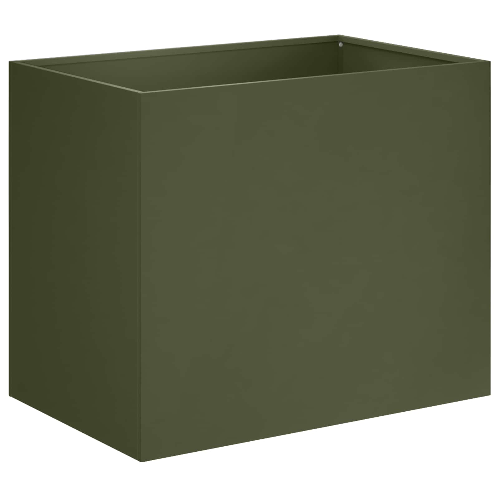Vaso da giardino 2 pz Verde Oliva 60 x 40 x 50 cm