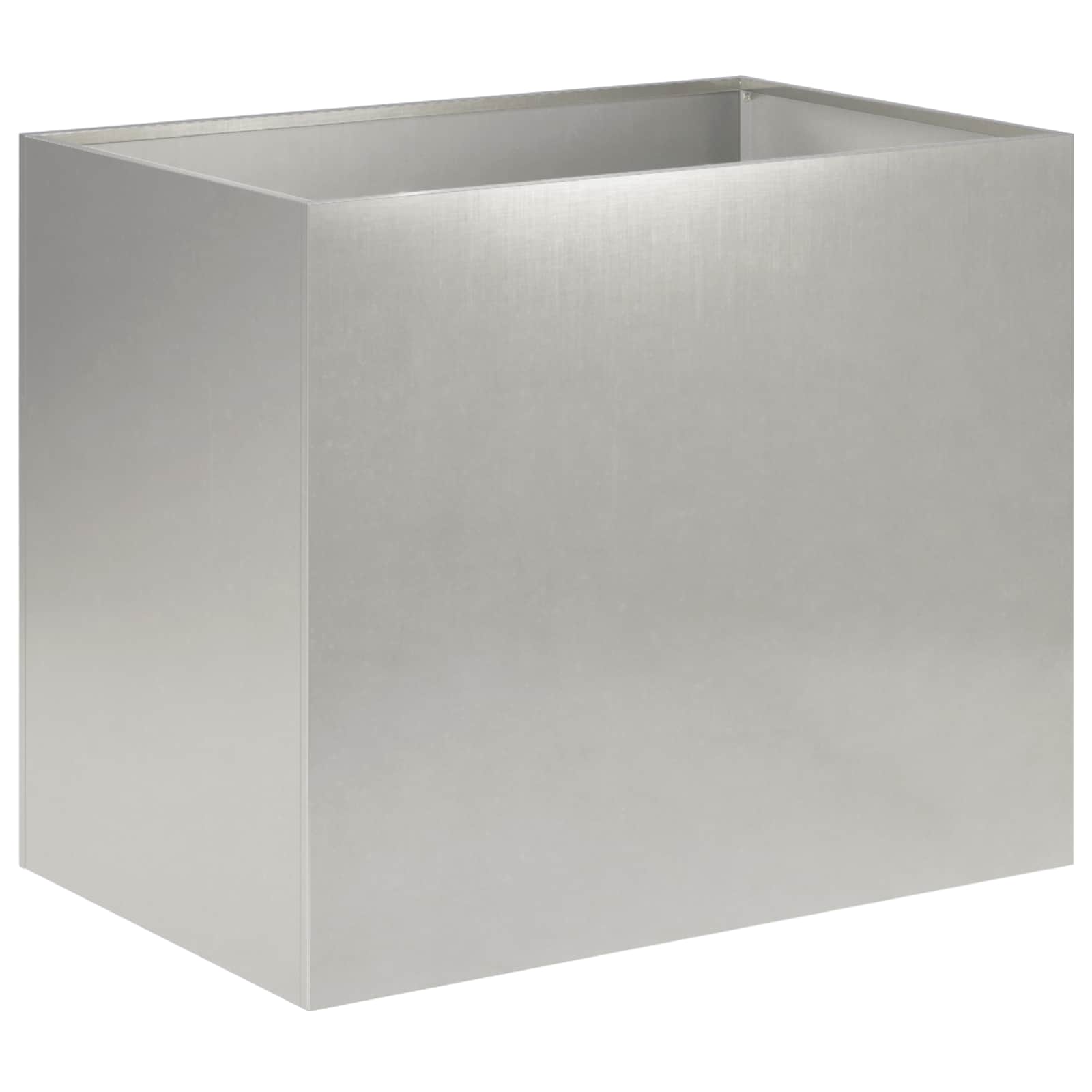 Vaso da giardino Argento 60 x 40 x 50 cm Acciaio Inox