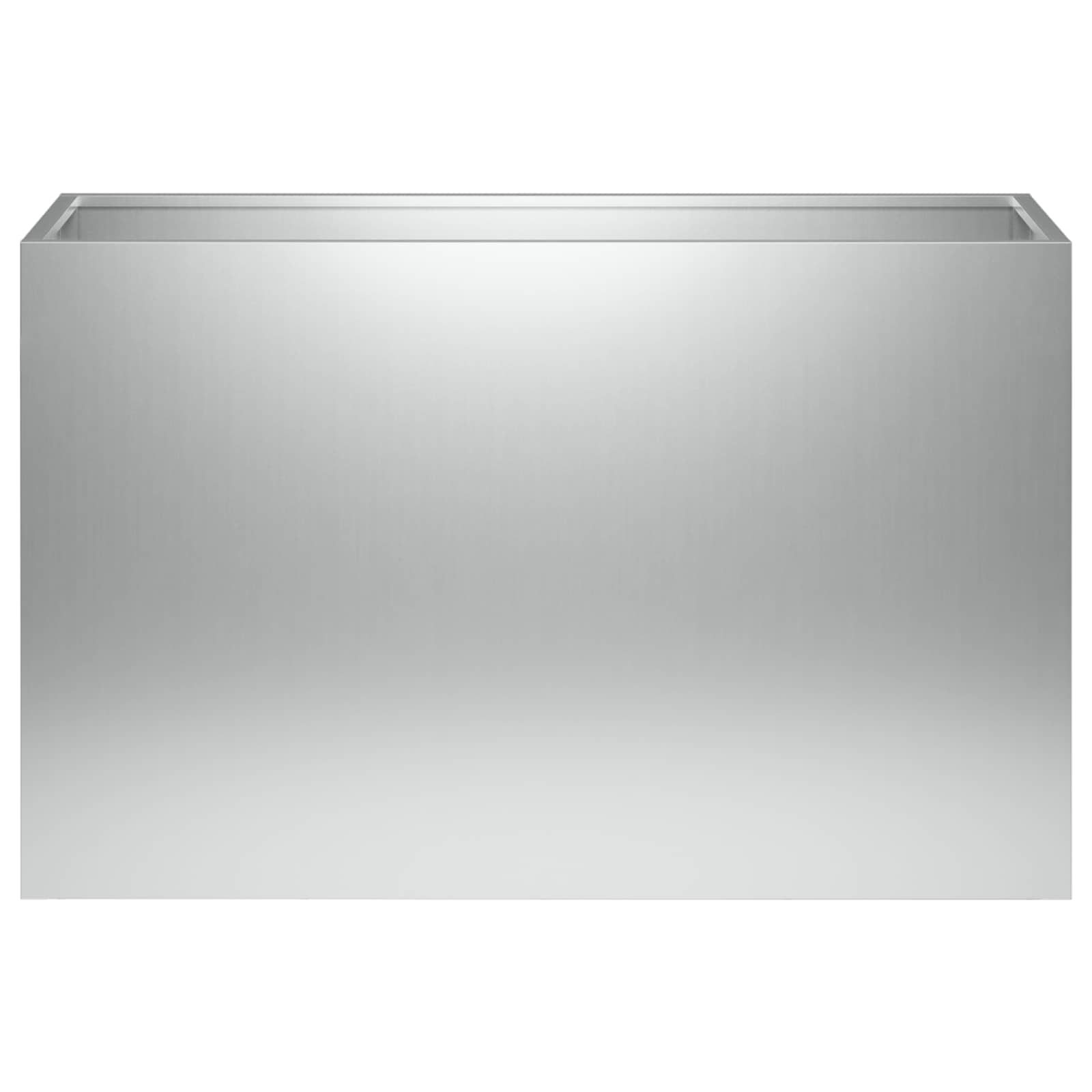 Vaso da giardino Argento 80 x 40 x 50 cm Acciaio zincato