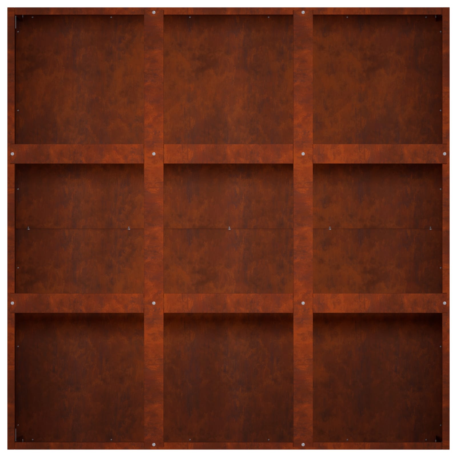 Vaso da giardino Ruggine 100 x 100 x 20 cm Acciaio Corten