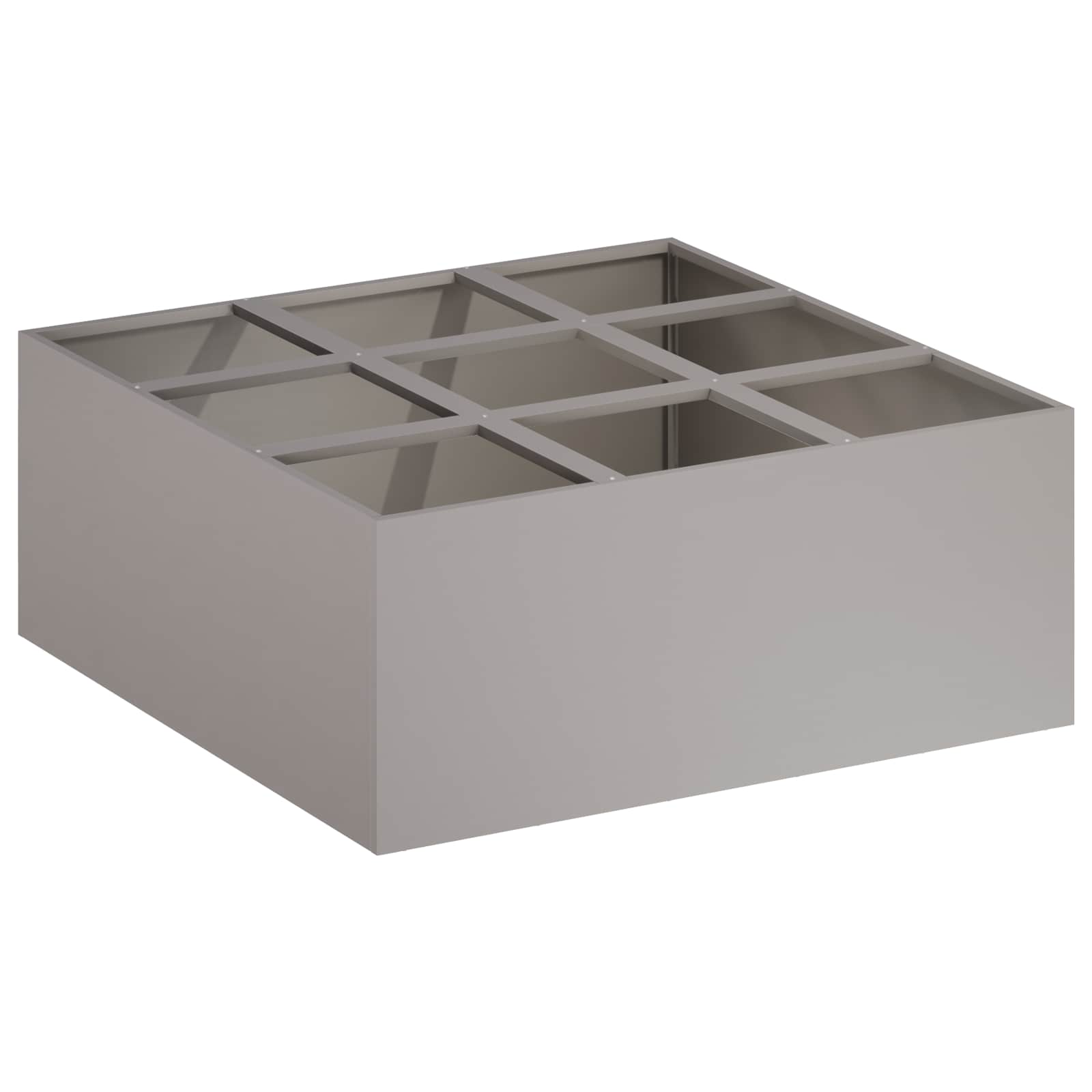 Vaso da giardino Ruggine 100 x 100 x 30 cm Acciaio Corten