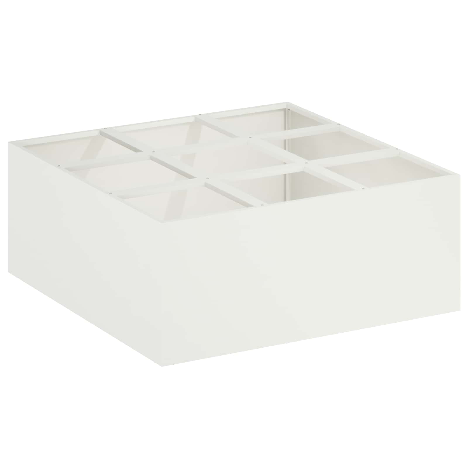 Vaso da giardino Bianco 100 x 100 x 40 cm