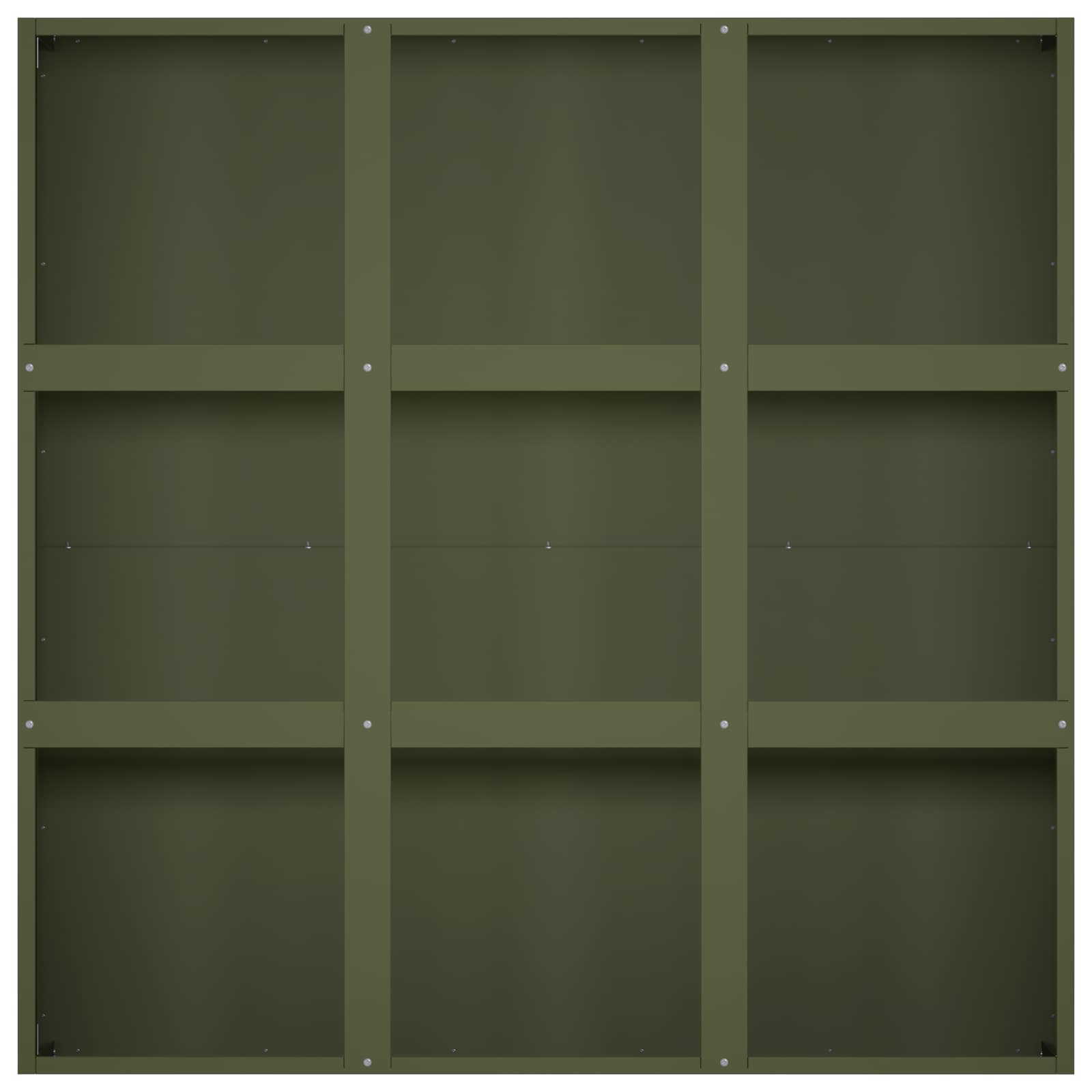 Vaso da giardino Verde Oliva 100 x 100 x 50 cm