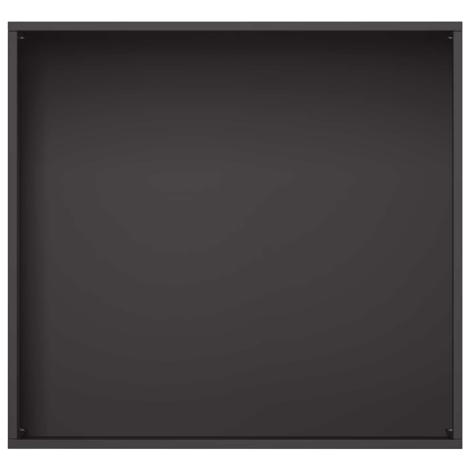 Vaso da giardino Nero 50 x 50 x 75 cm Acciaio laminato a freddo