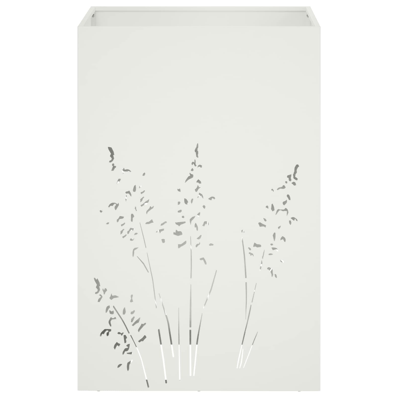 Vaso da giardino Bianco 50 x 50 x 75 cm