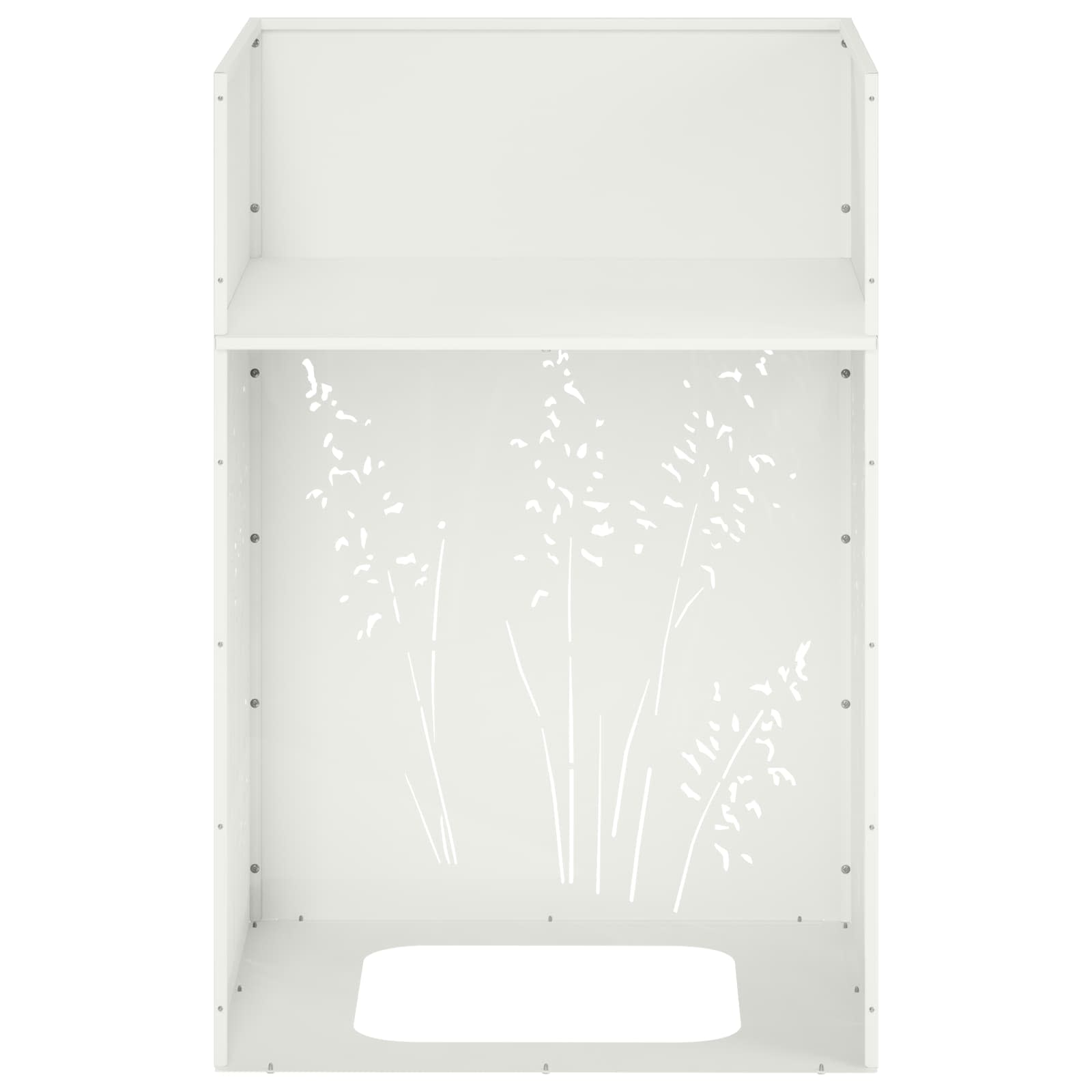 Vaso da giardino Bianco 50 x 50 x 75 cm