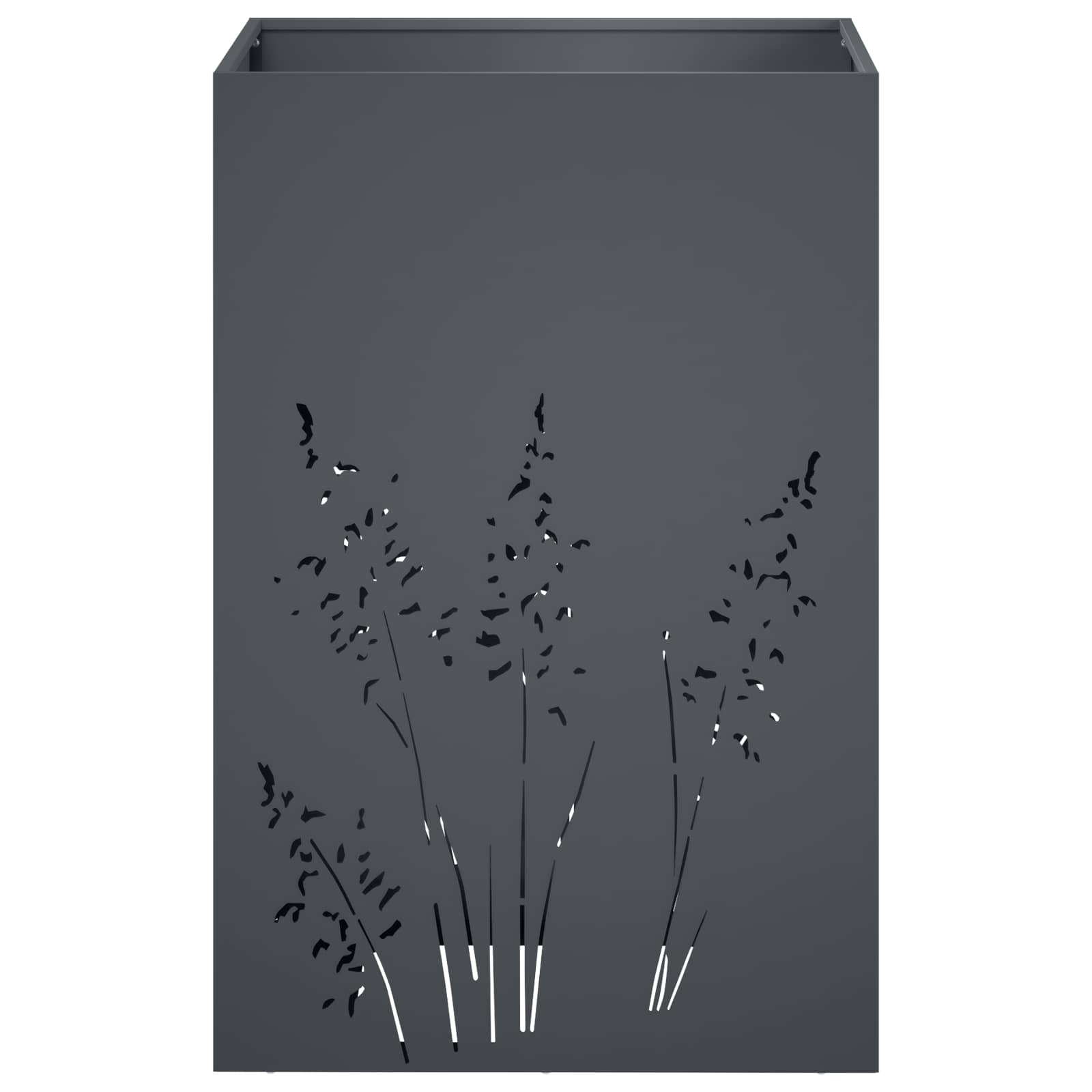 Vaso da giardino 2 pz Antracite 50 x 50 x 75 cm