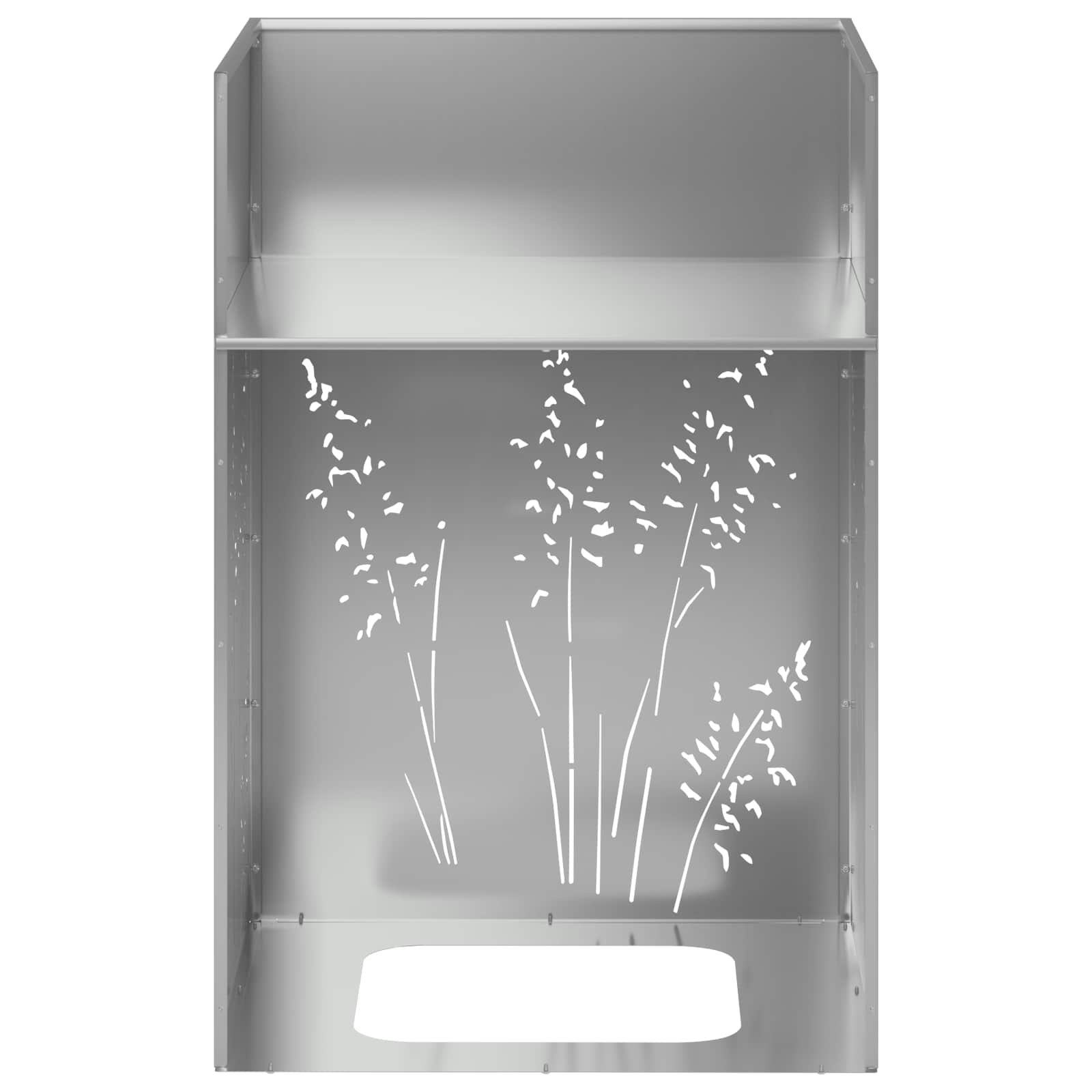 Vaso da giardino Argento 50 x 50 x 75 cm Acciaio zincato