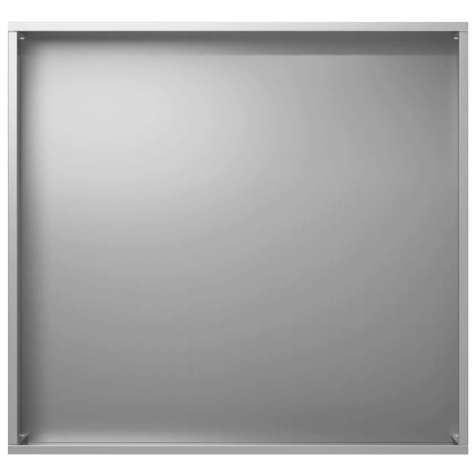 Vaso da giardino 2 pz Argento 50 x 50 x 75 cm Acciaio zincato