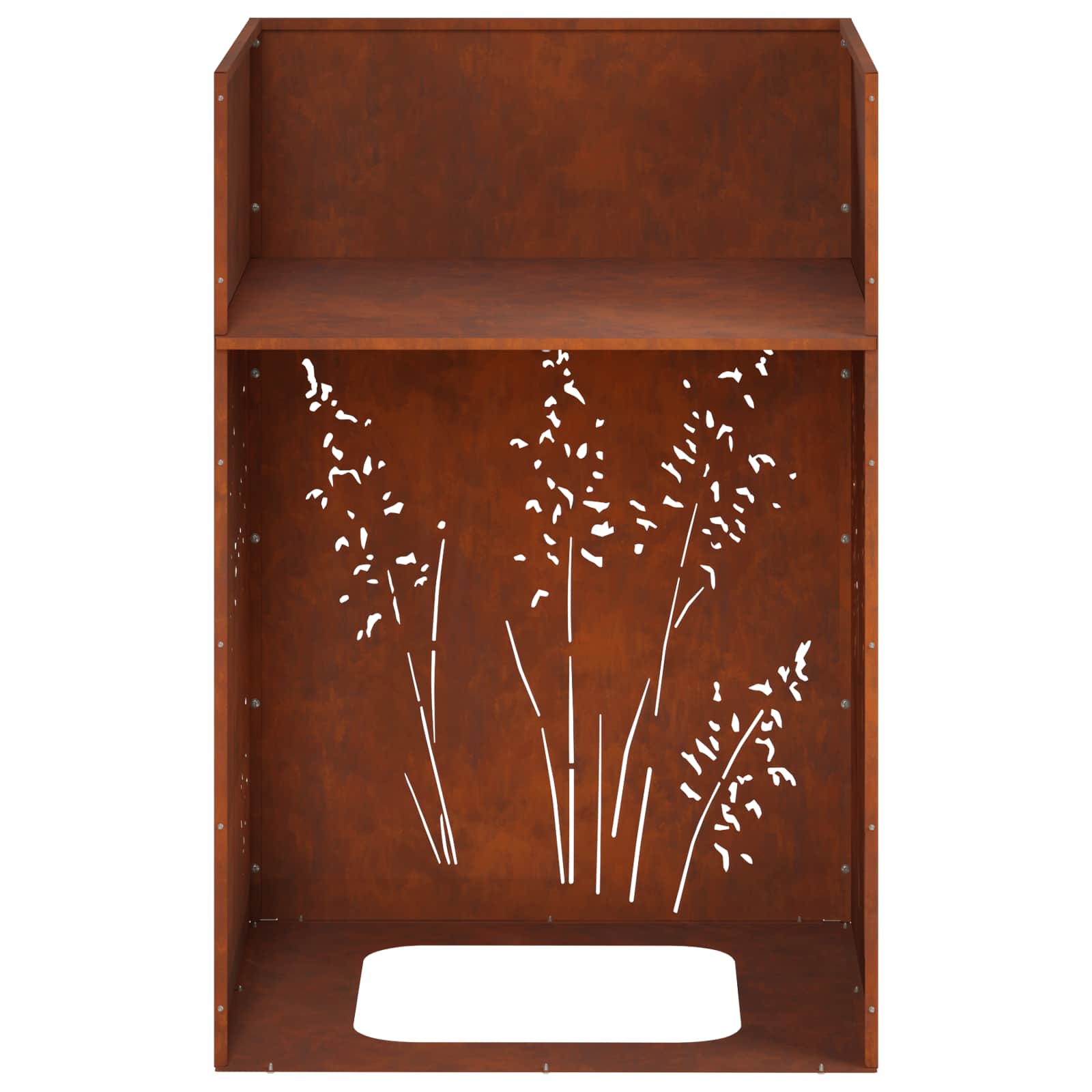 Vaso da giardino 2 pz Ruggine 50 x 50 x 75 cm Acciaio Corten